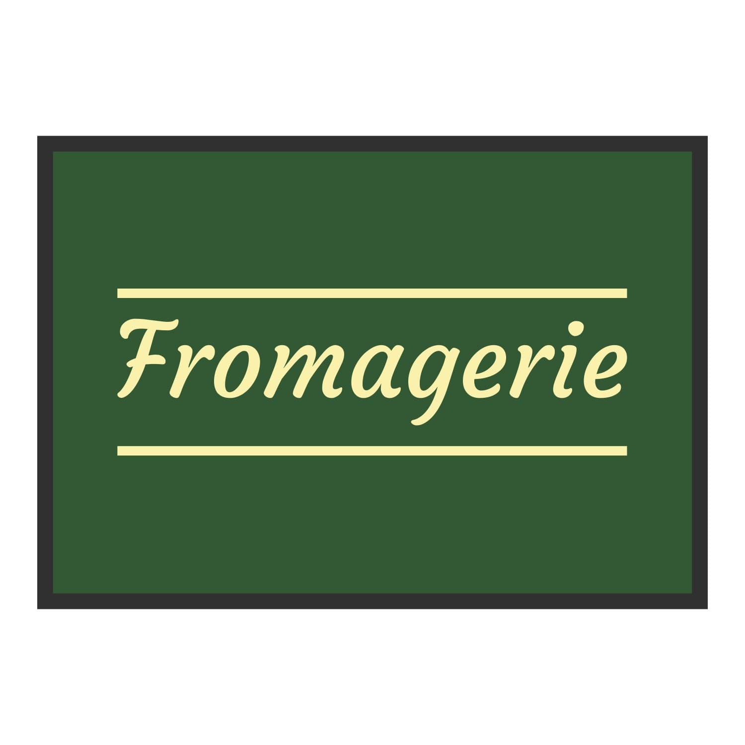 Vue du tapis Fromagerie classique dans son format et ses couleurs de départ