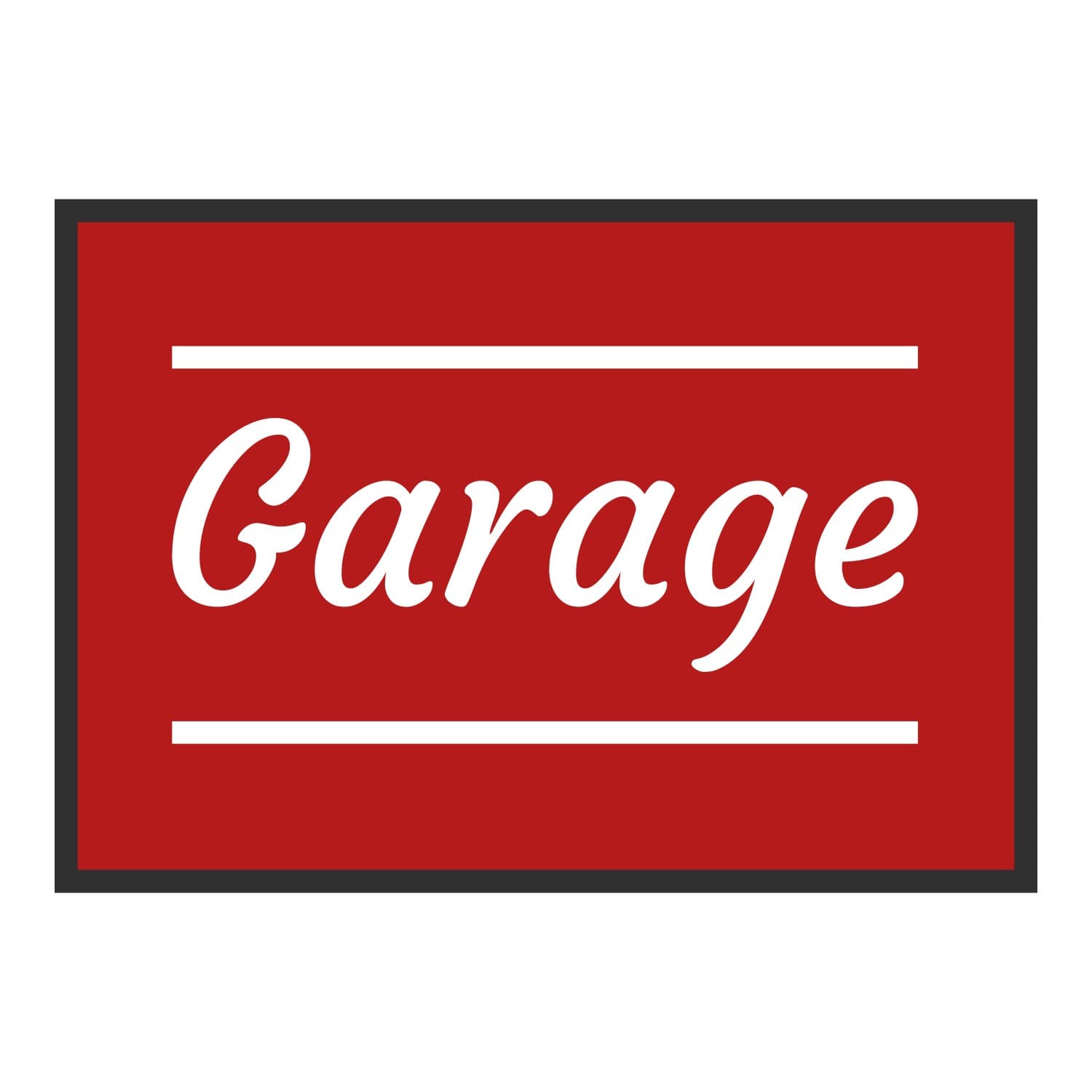 Vue du tapis Garage classique dans son format et ses couleurs de départ
