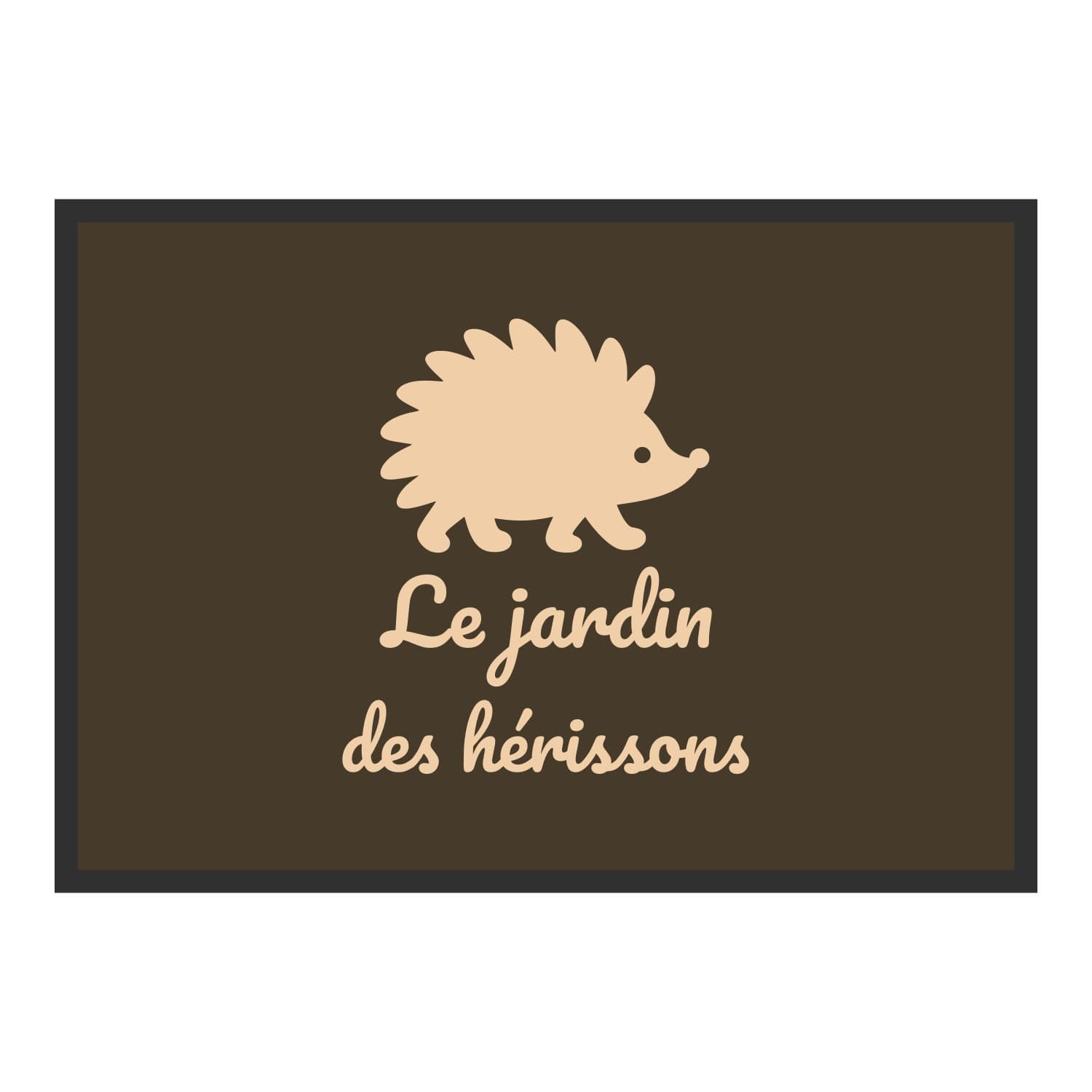 Vue du tapis Hérisson du jardin dans son format et ses couleurs de départ