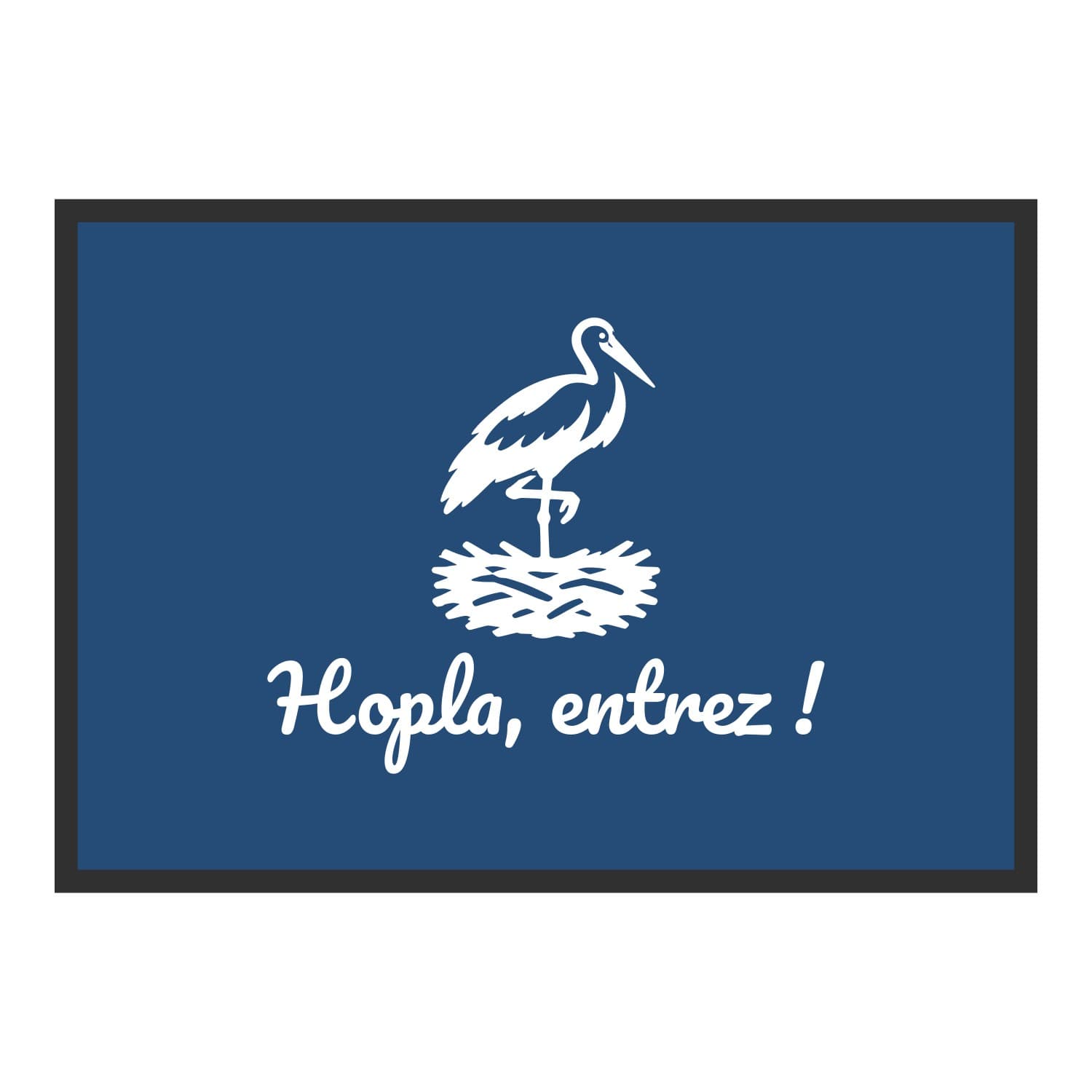 Vue du tapis Hopla, entrez ! dans son format et ses couleurs de départ