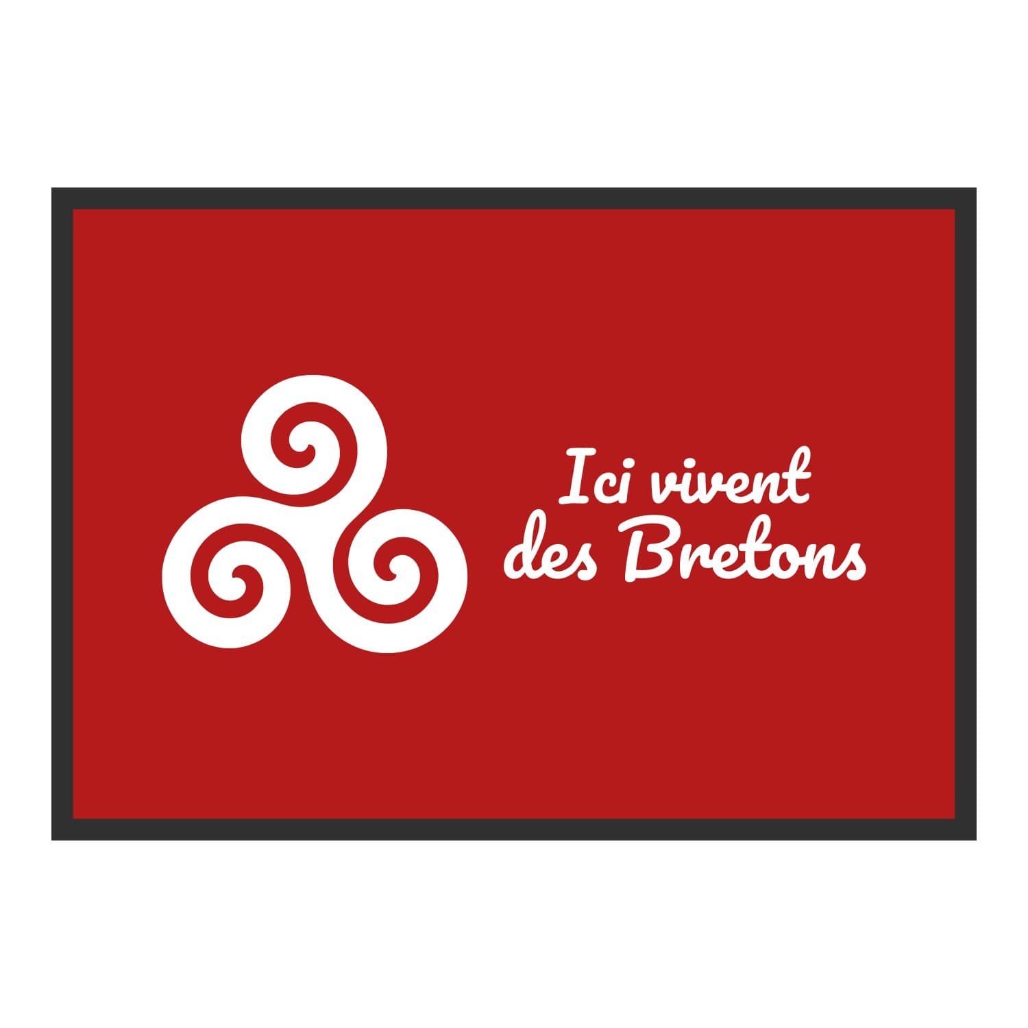Vue du tapis Ici vivent des Bretons dans son format et ses couleurs de départ