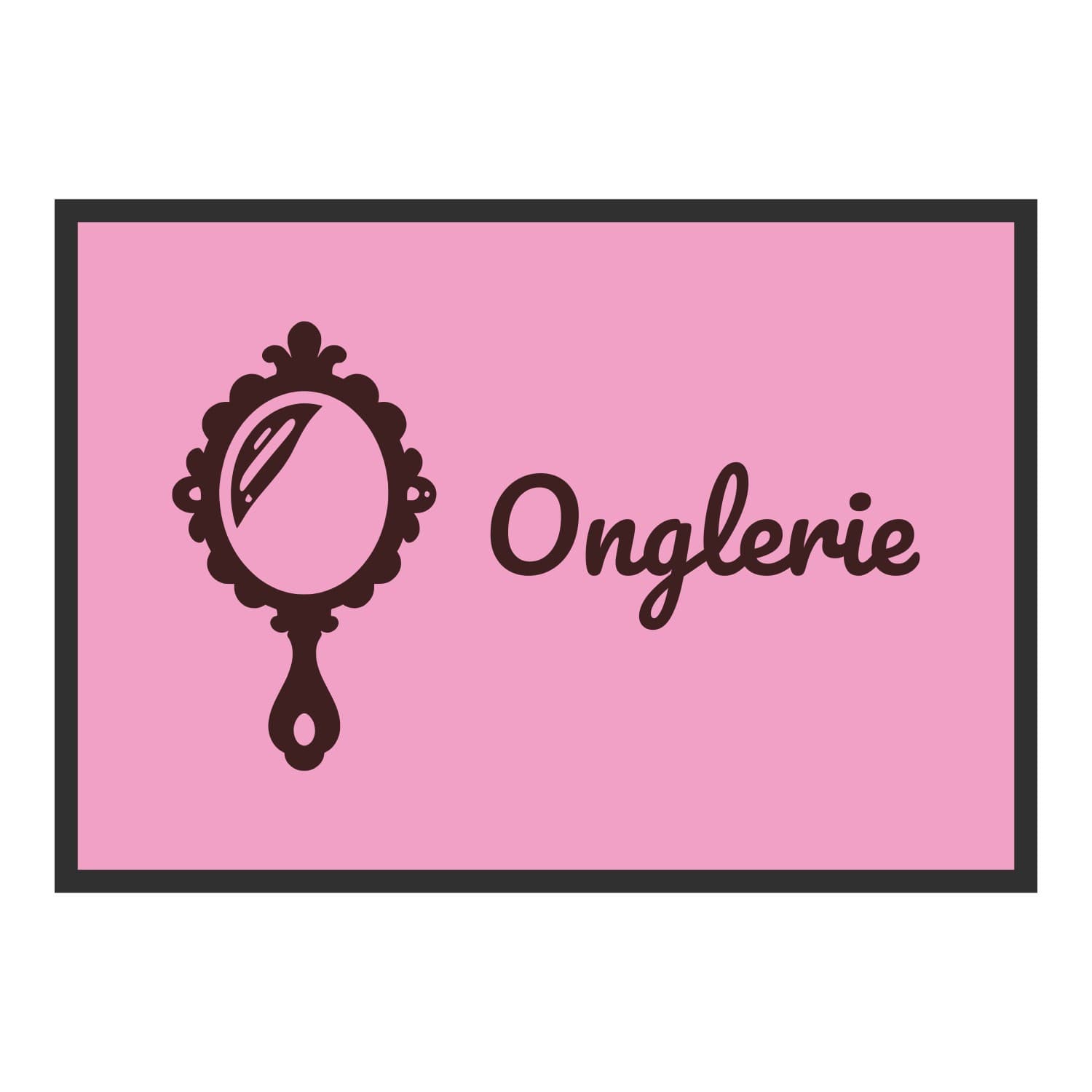 Vue du tapis Miroir Onglerie dans son format et ses couleurs de départ