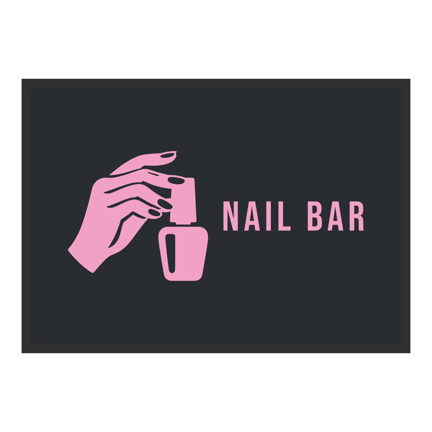 Vue du tapis Vernis Nail bar dans son format et ses couleurs de départ