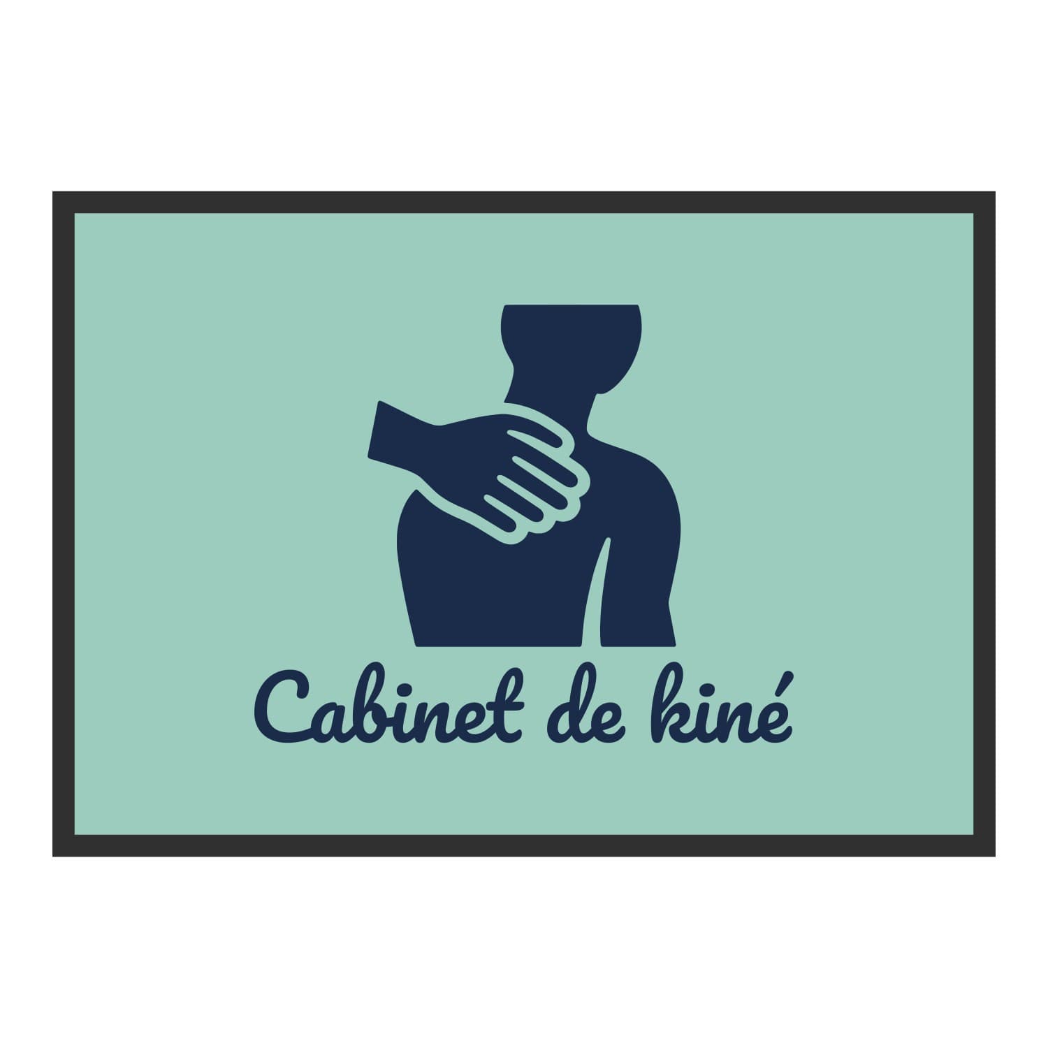 Vue du tapis Épaule Cabinet de kiné dans son format et ses couleurs de départ