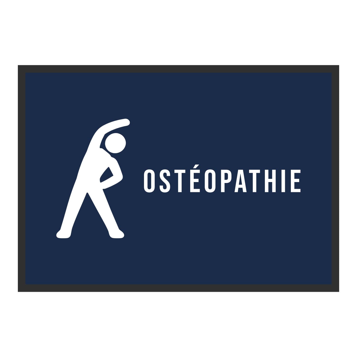 Vue du tapis Étirement Ostéopathie dans son format et ses couleurs de départ