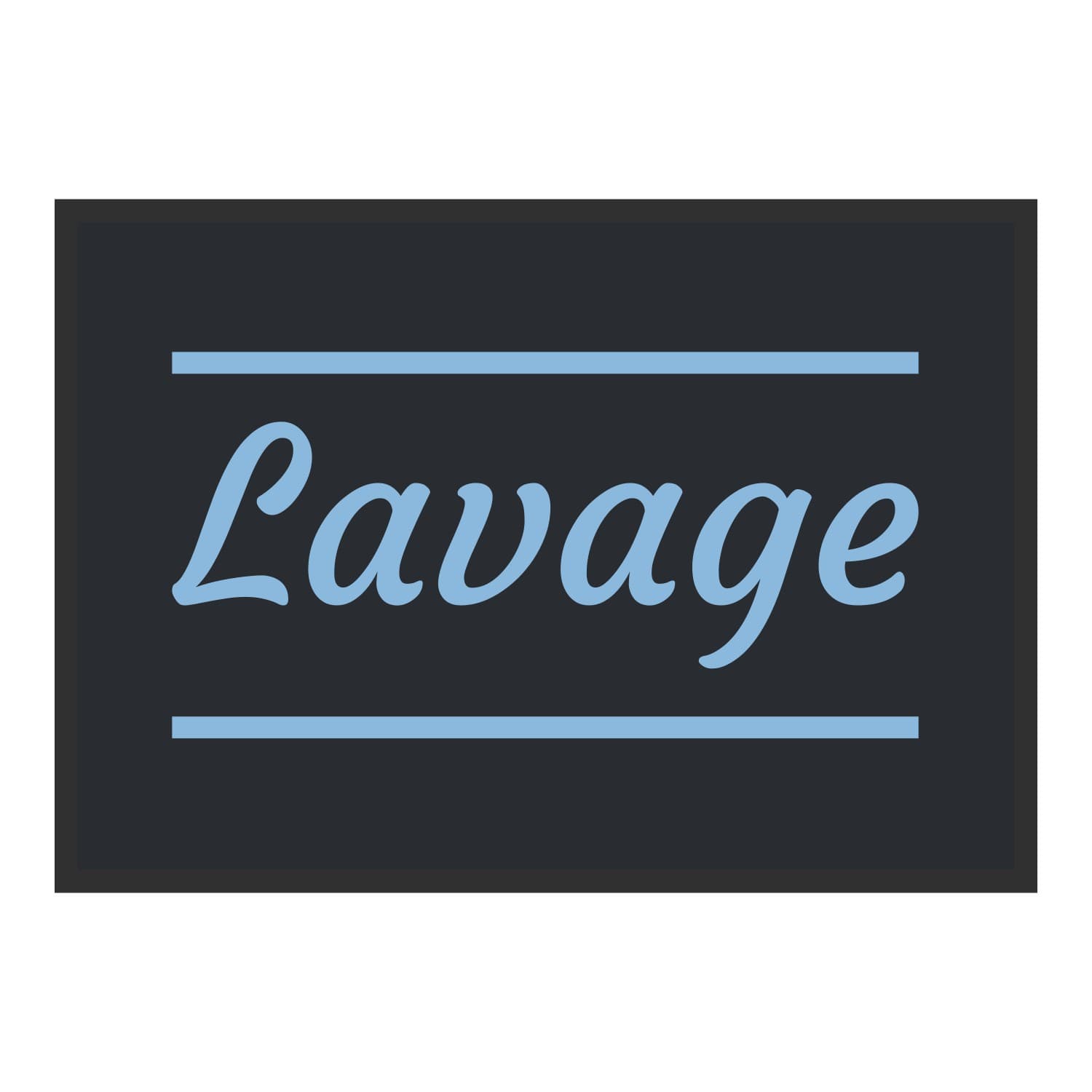 Vue du tapis Lavage classique dans son format et ses couleurs de départ