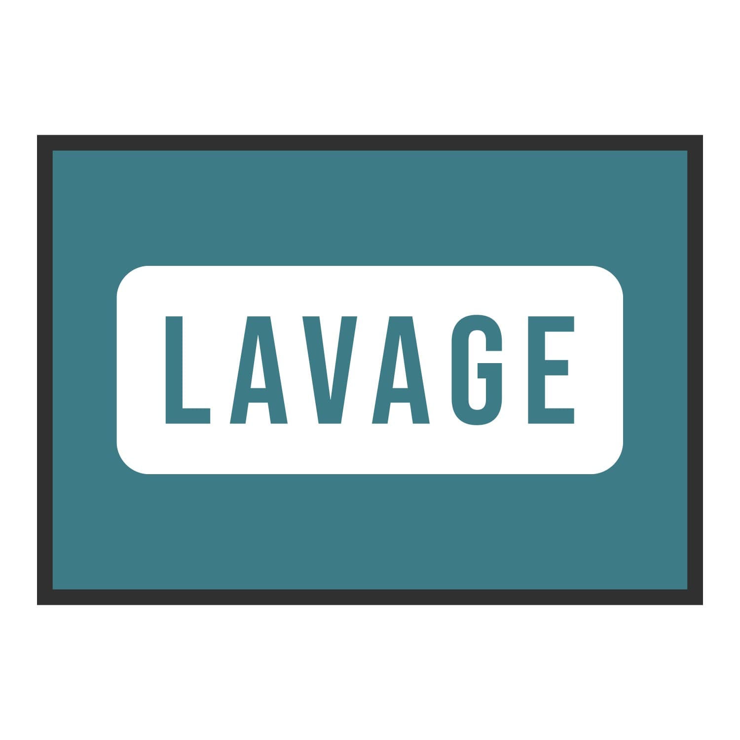 Vue du tapis Lavage panneau dans son format et ses couleurs de départ