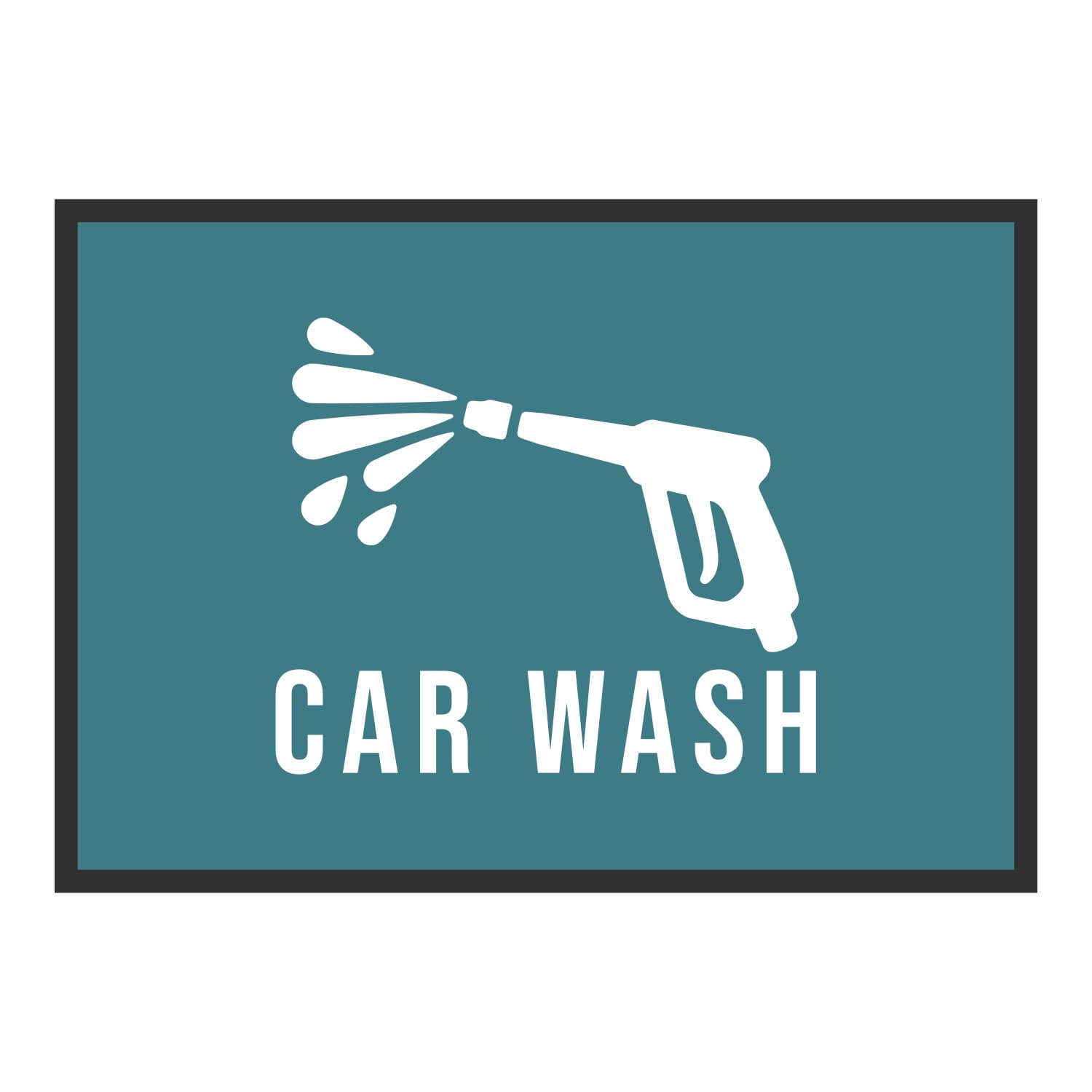 Vue du tapis Jet Car wash dans son format et ses couleurs de départ