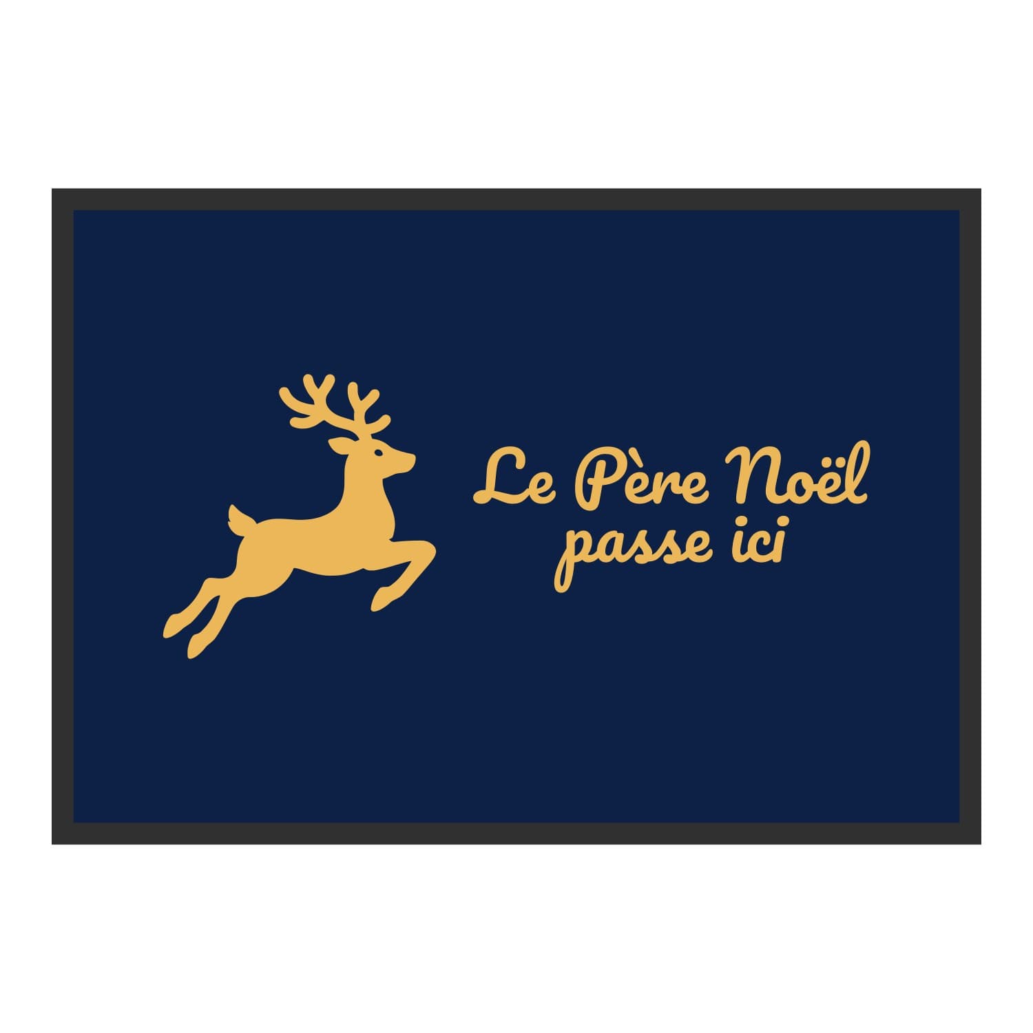 Vue du tapis Le Père Noël passe ici dans son format et ses couleurs de départ