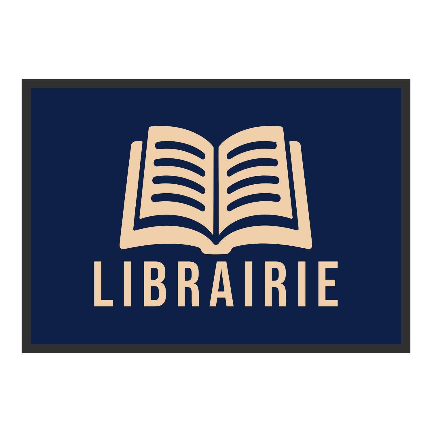 Vue du tapis Librairie dans son format et ses couleurs de départ