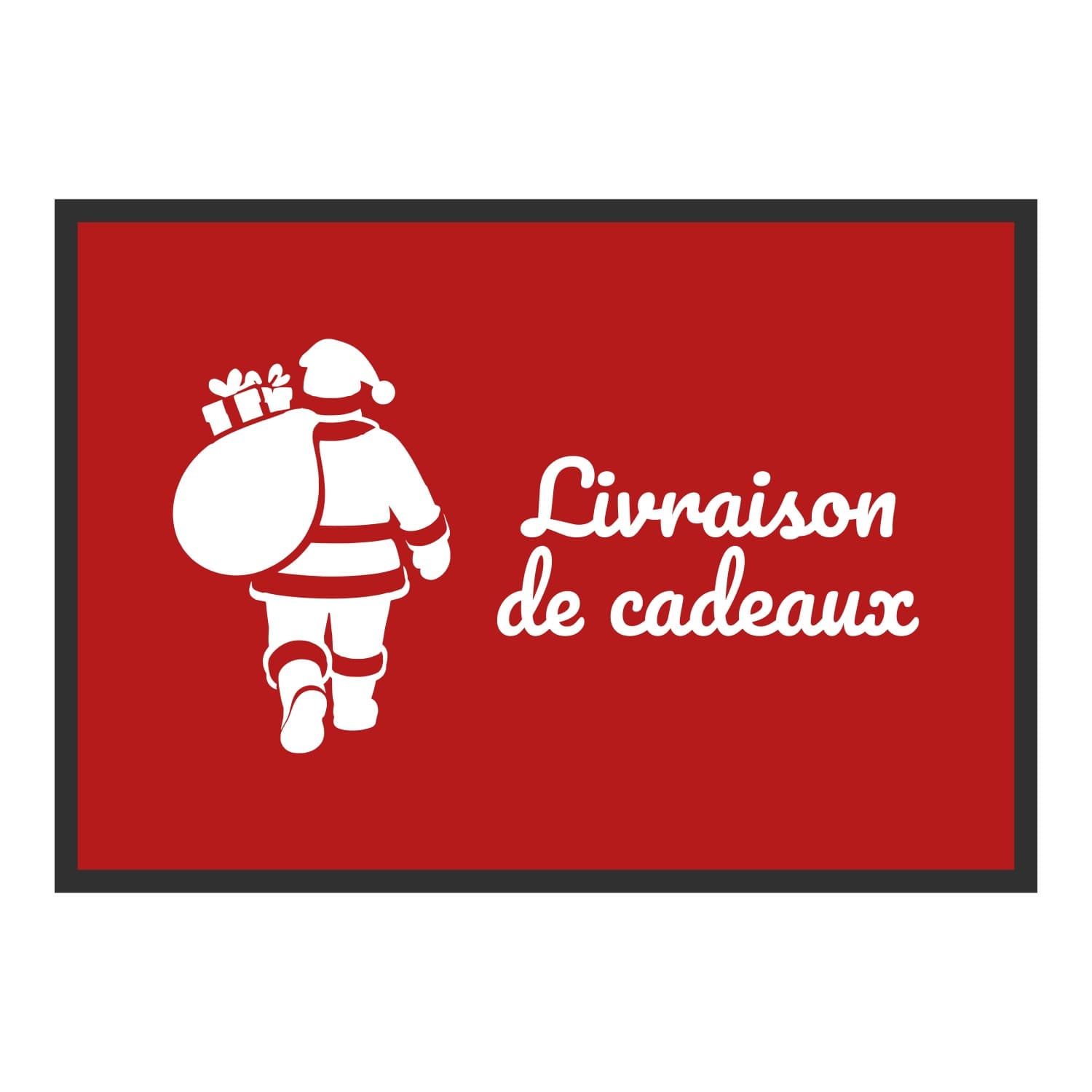 Vue du tapis Livraison de cadeaux dans son format et ses couleurs de départ