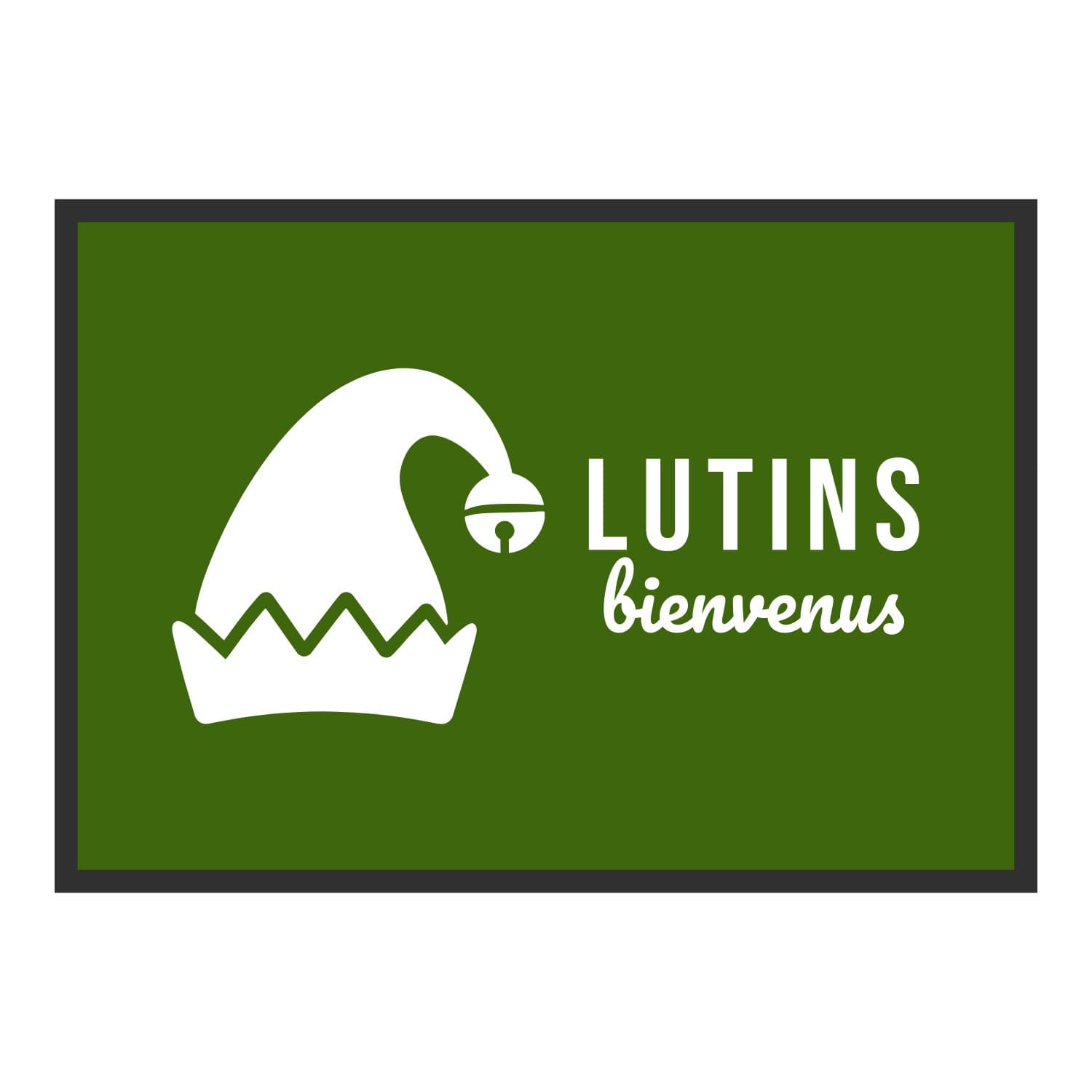 Vue du tapis Lutins bienvenus dans son format et ses couleurs de départ