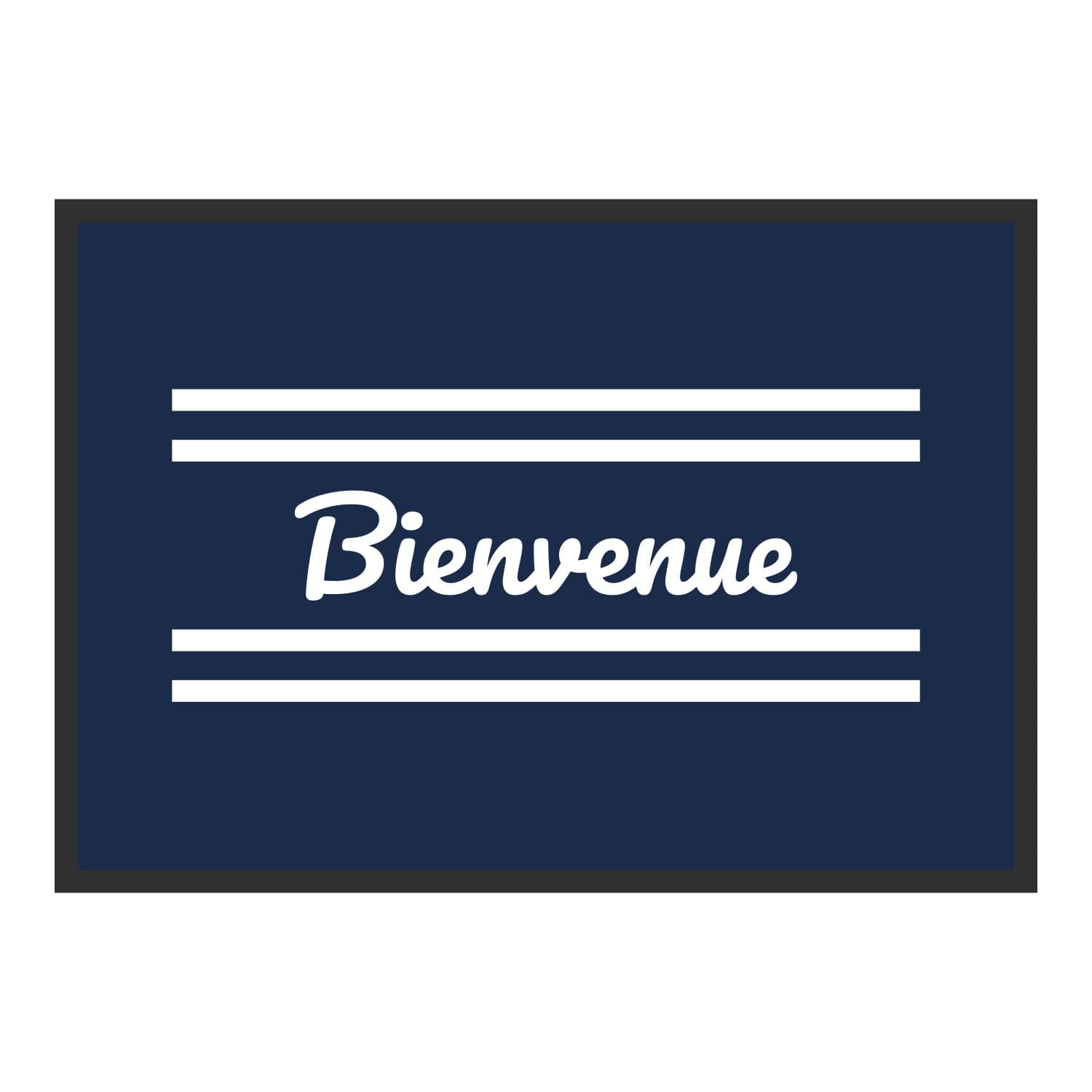 Vue du tapis Rayures marinière dans son format et ses couleurs de départ