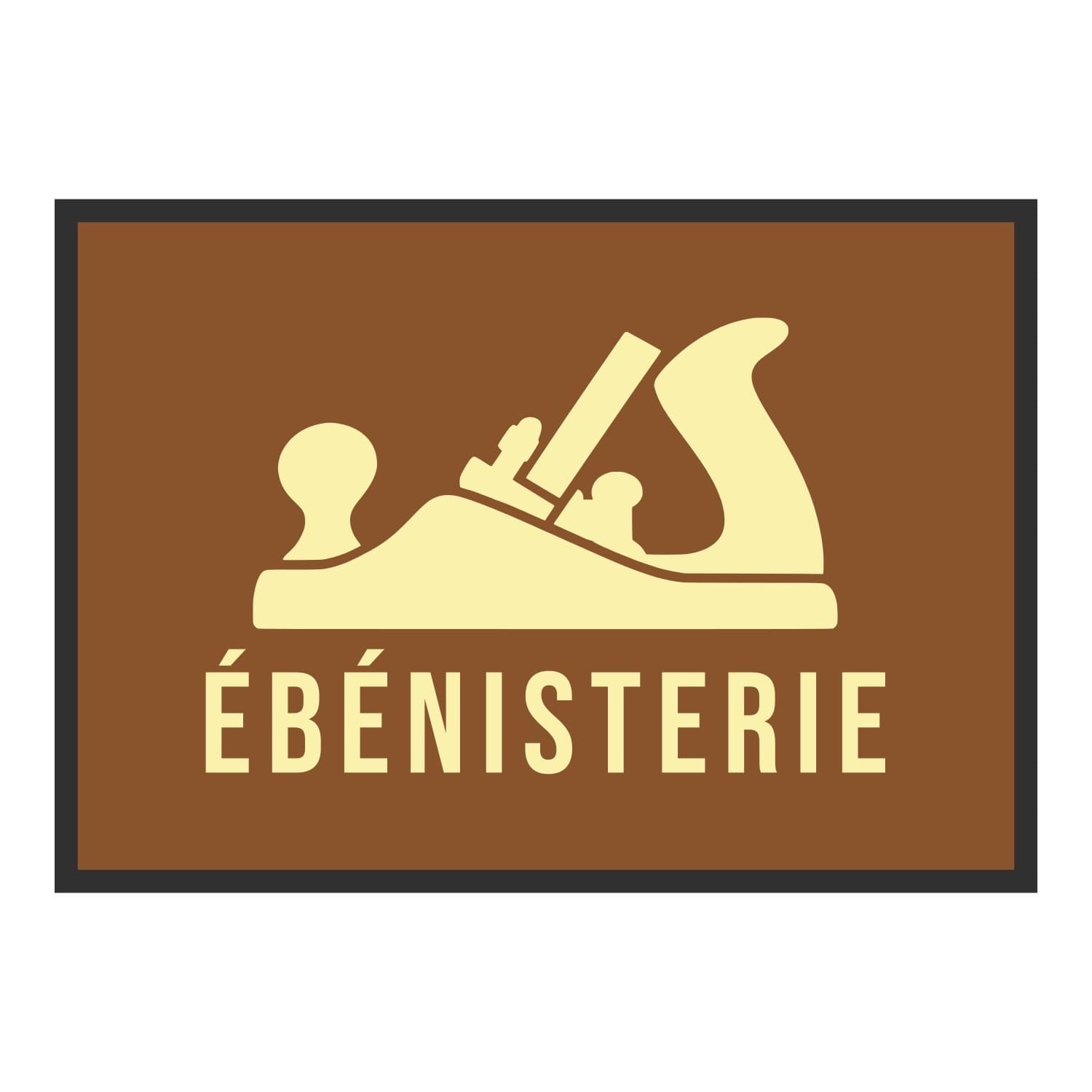 Vue du tapis Rabot Ébénisterie dans son format et ses couleurs de départ