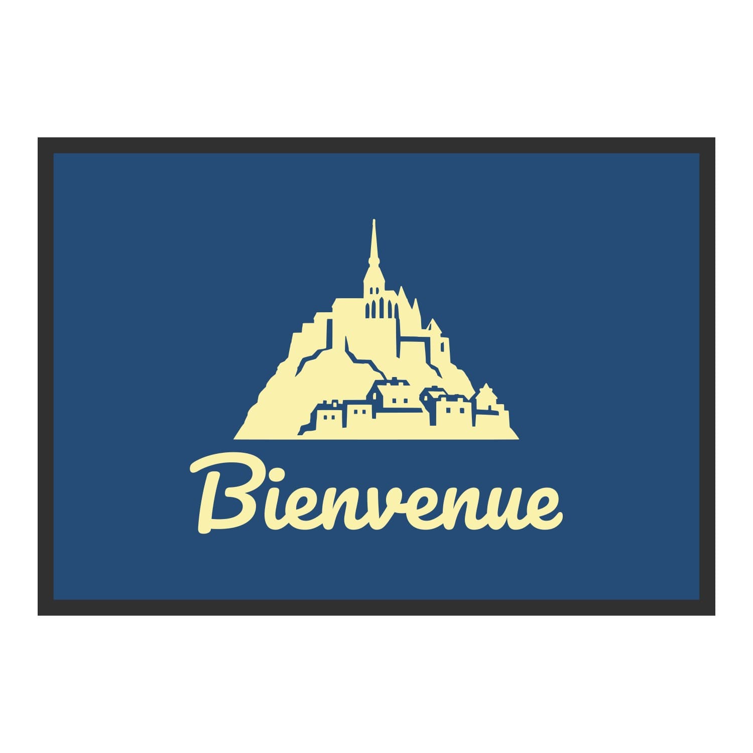 Vue du tapis Mont-Saint-Michel dans son format et ses couleurs de départ