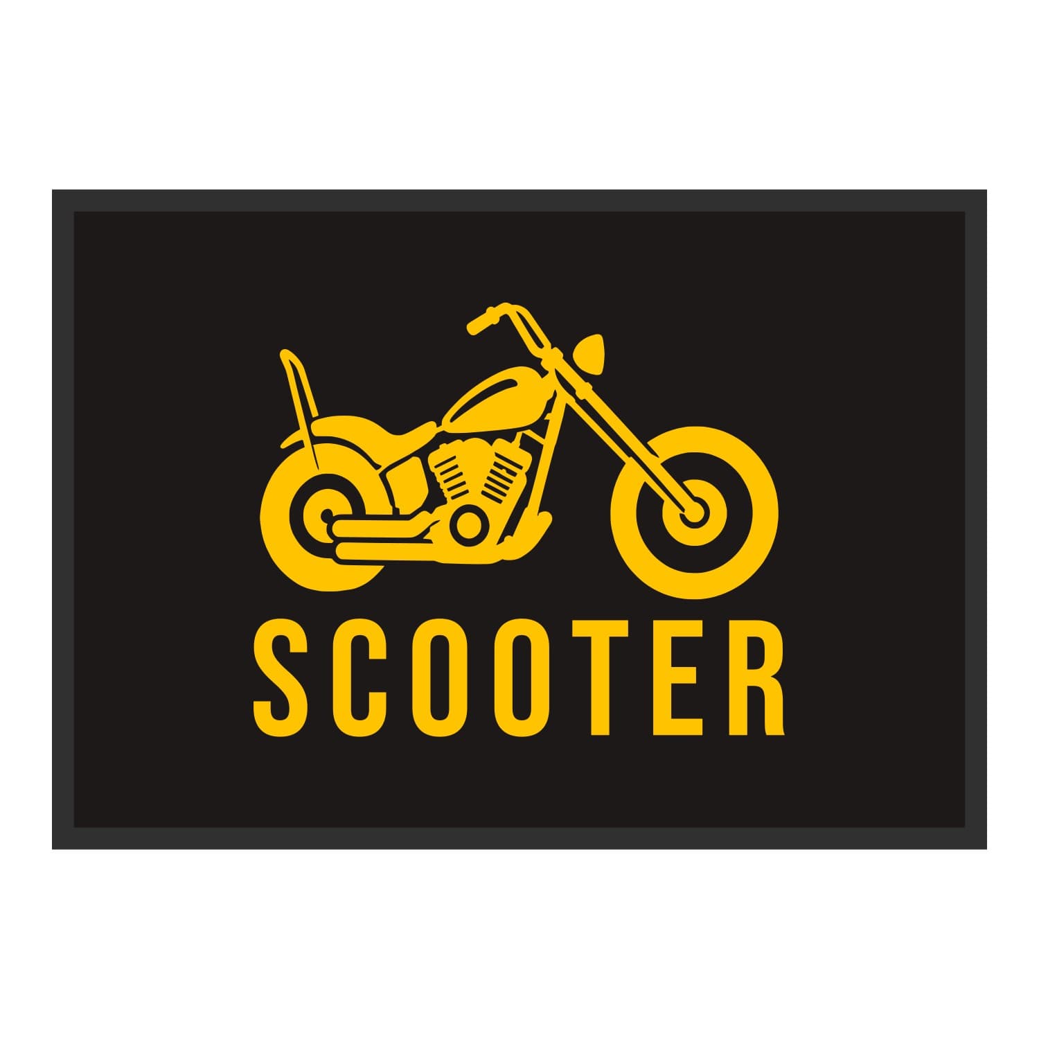 Vue du tapis Chopper Scooter dans son format et ses couleurs de départ