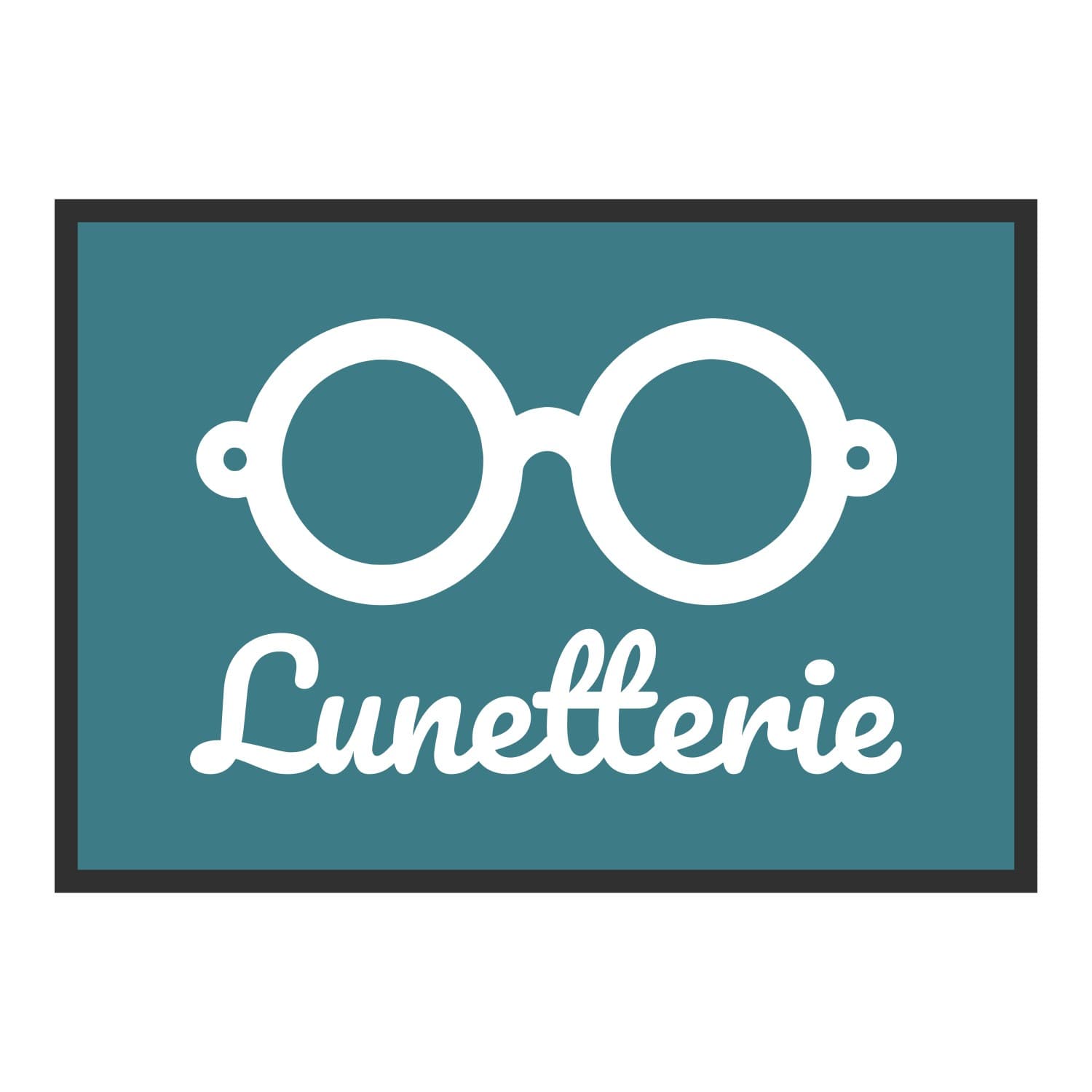 Vue du tapis Monture Lunetterie dans son format et ses couleurs de départ