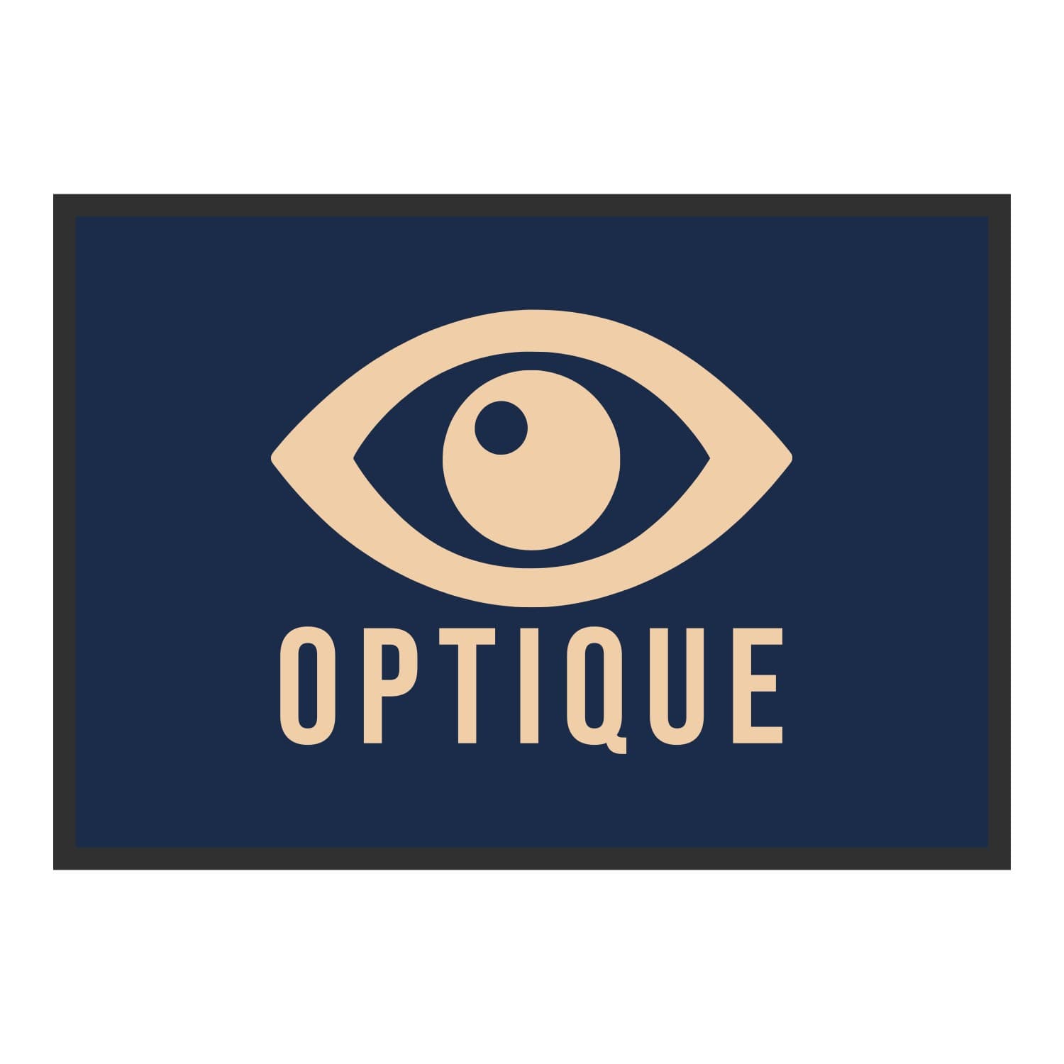 Vue du tapis Œil Optique dans son format et ses couleurs de départ