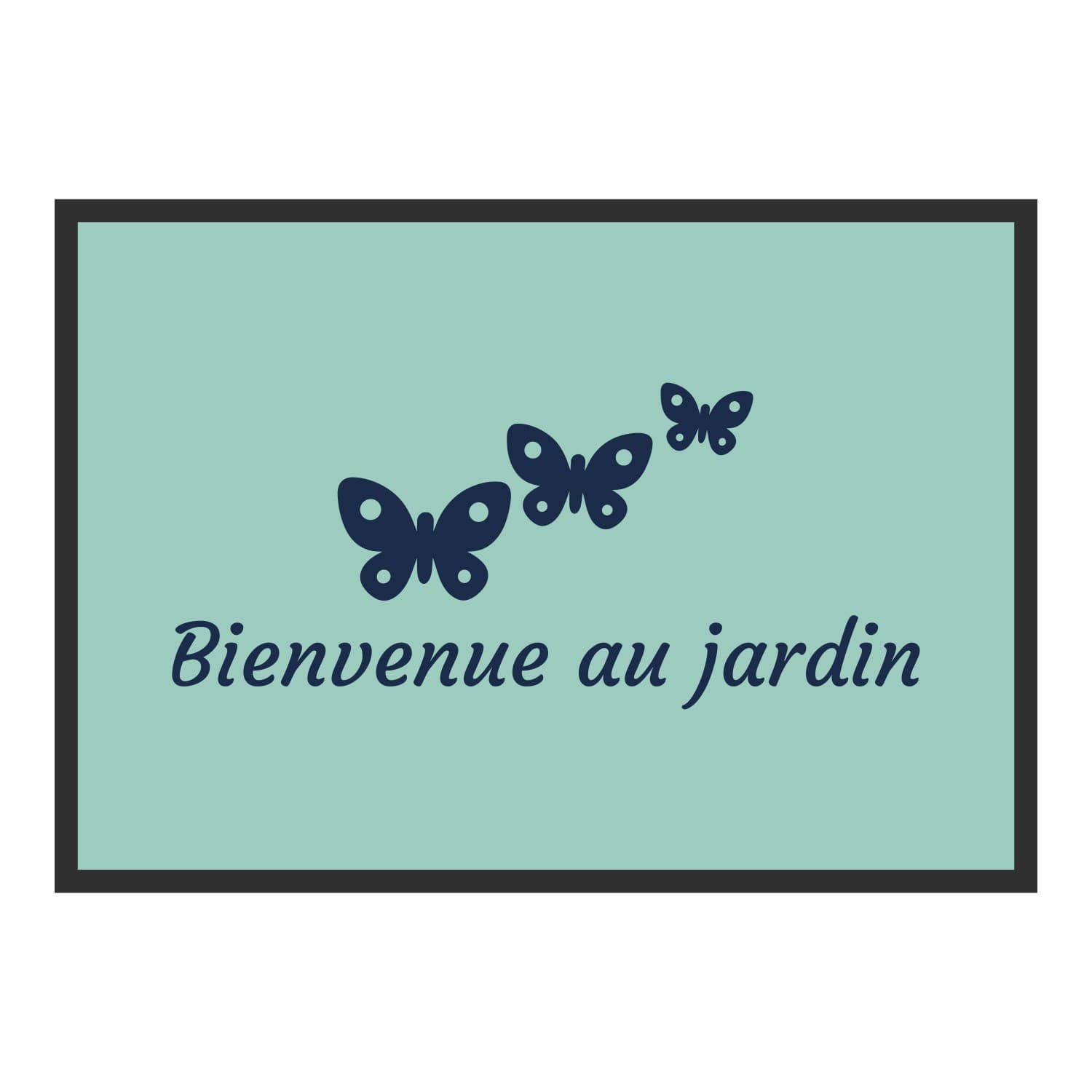 Vue du tapis Papillons du jardin dans son format et ses couleurs de départ