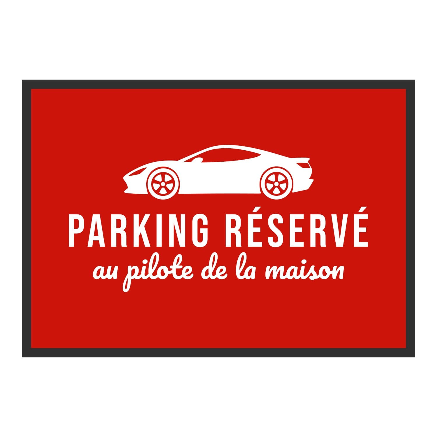 Vue du tapis Parking réservé au pilote dans son format et ses couleurs de départ