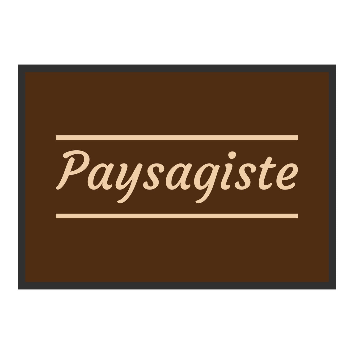 Vue du tapis Paysagiste classique dans son format et ses couleurs de départ