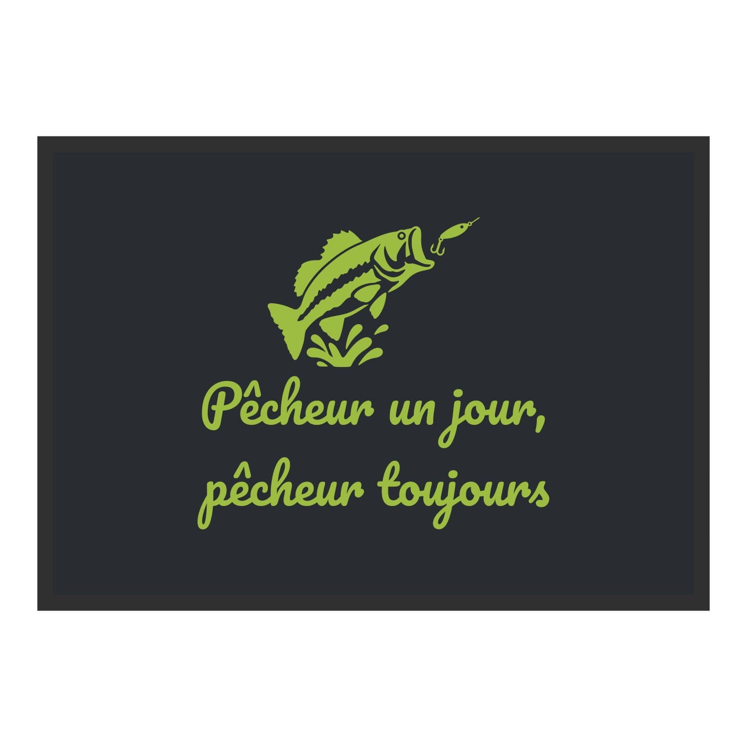 Vue du tapis Pêcheur un jour, pêcheur toujours dans son format et ses couleurs de départ