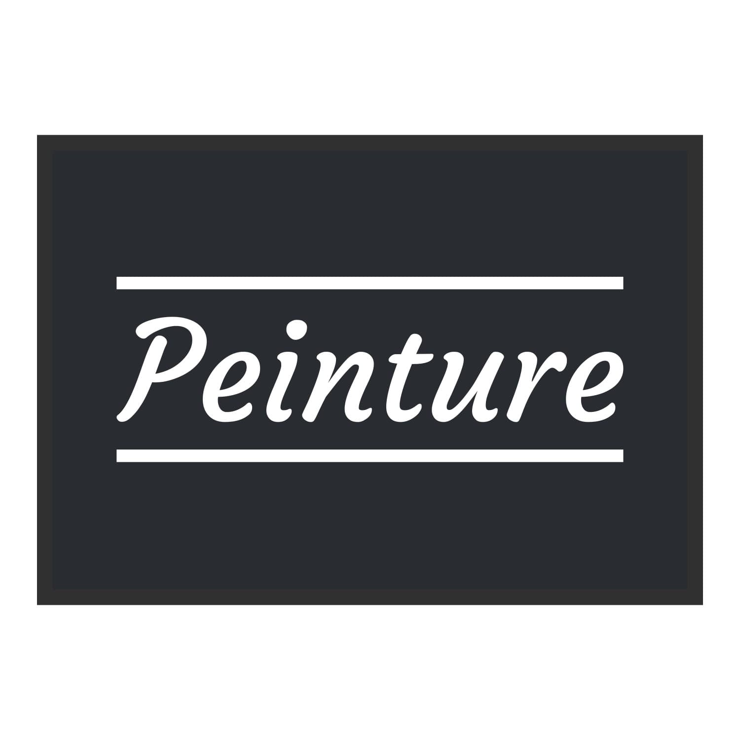 Vue du tapis Peinture classique dans son format et ses couleurs de départ