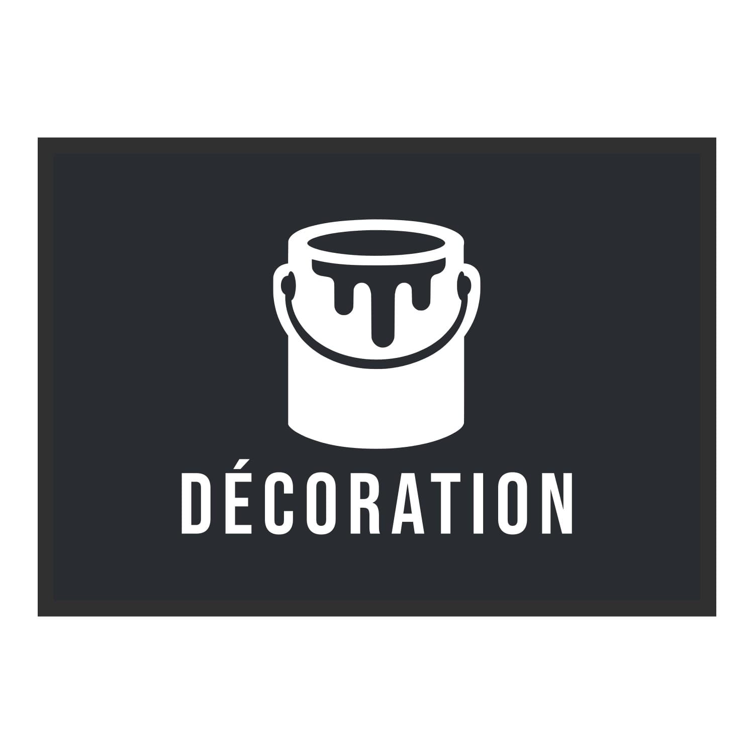 Vue du tapis Pot Décoration dans son format et ses couleurs de départ