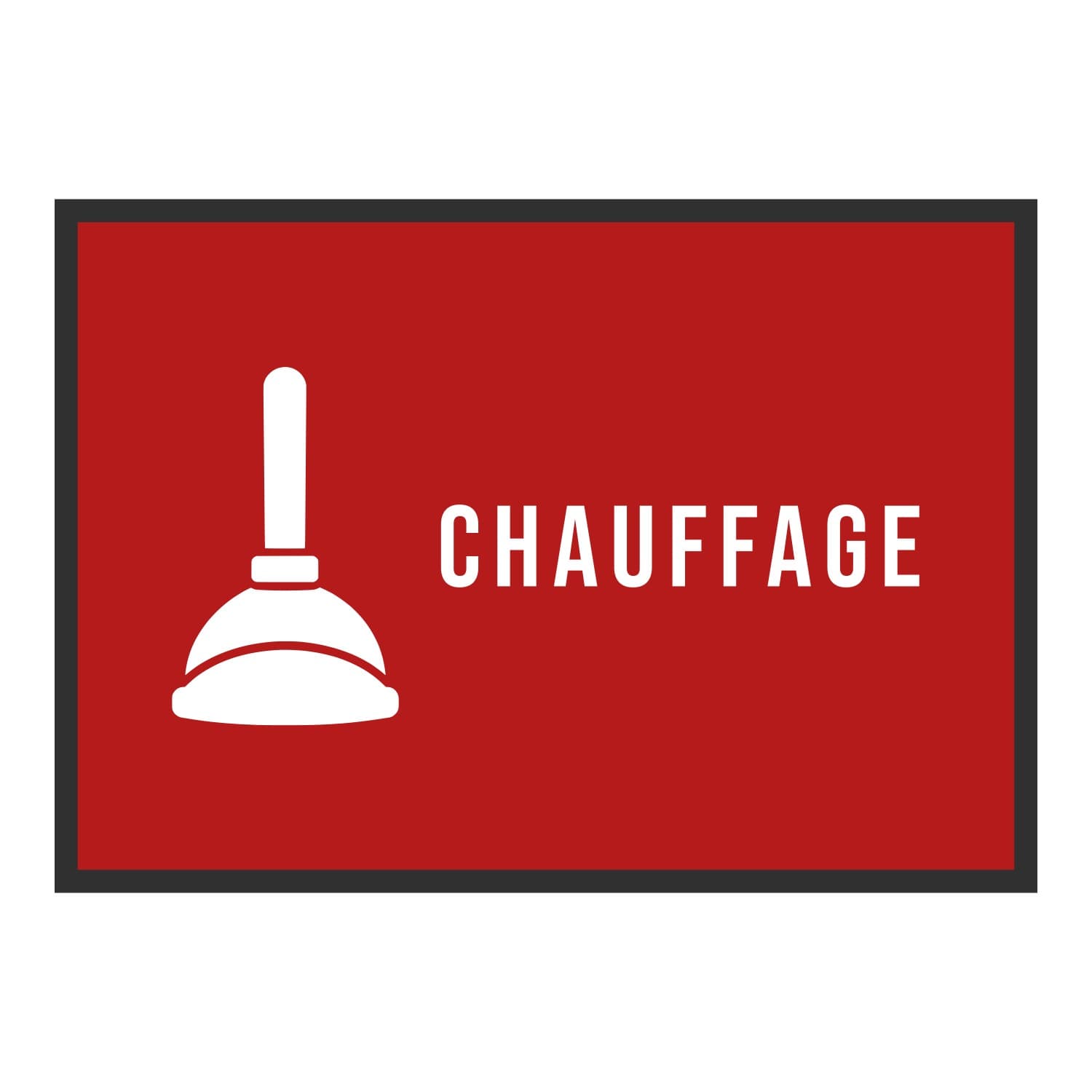 Vue du tapis Ventouse Chauffage dans son format et ses couleurs de départ