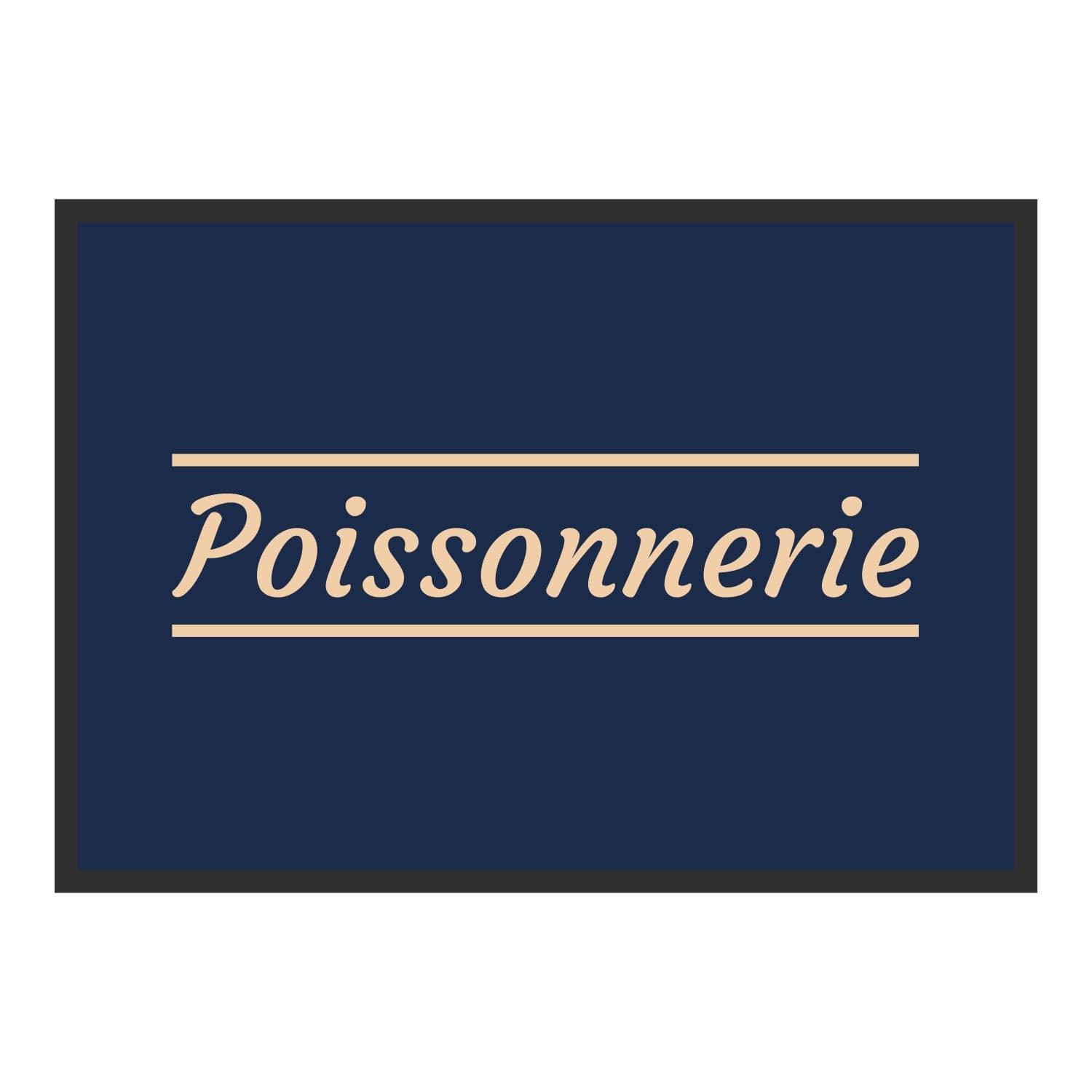 Vue du tapis Poissonnerie classique dans son format et ses couleurs de départ