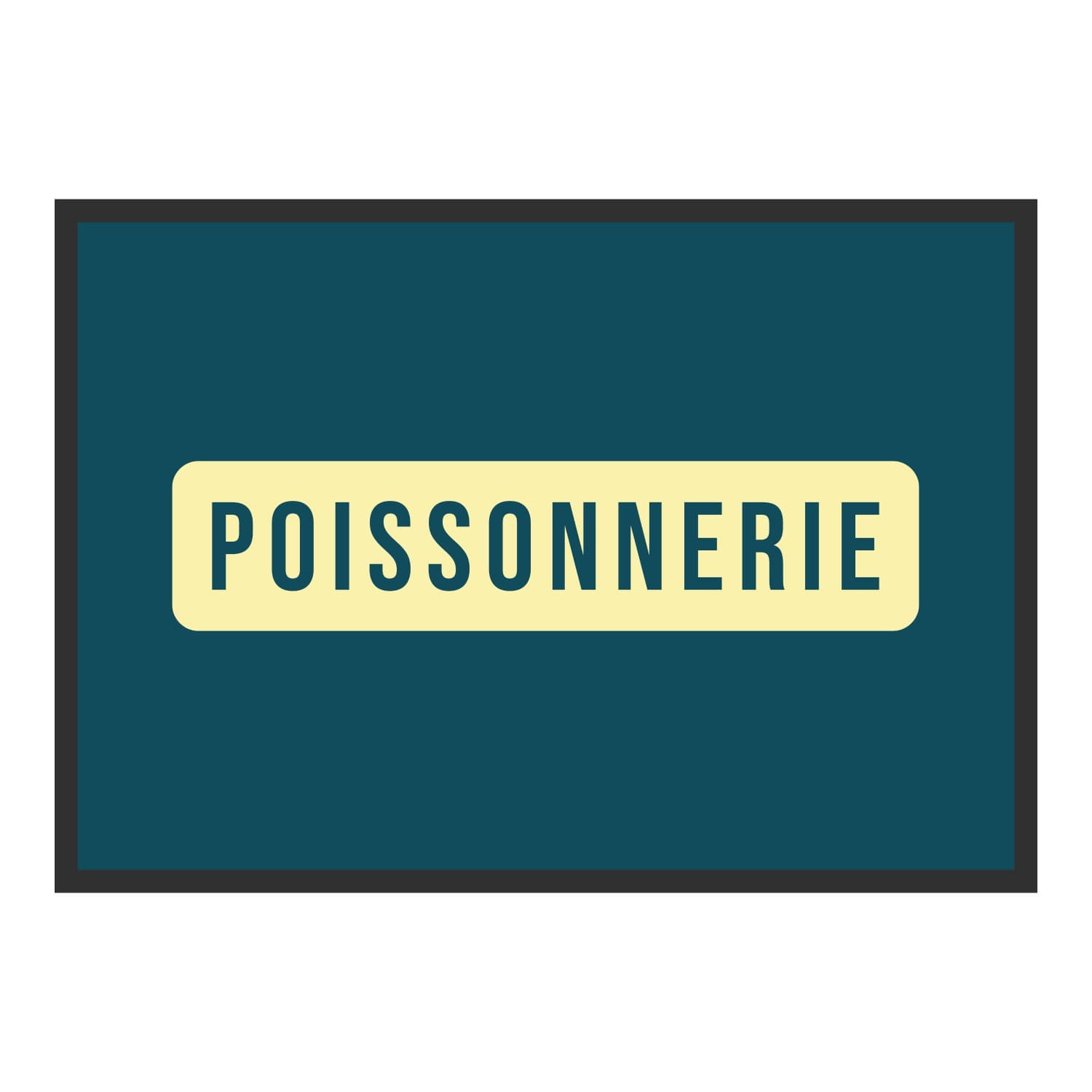Vue du tapis Poissonnerie panneau dans son format et ses couleurs de départ