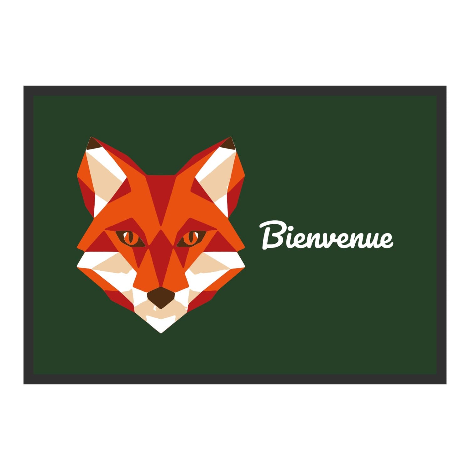 Vue du tapis Renard géométrique dans son format et ses couleurs de départ
