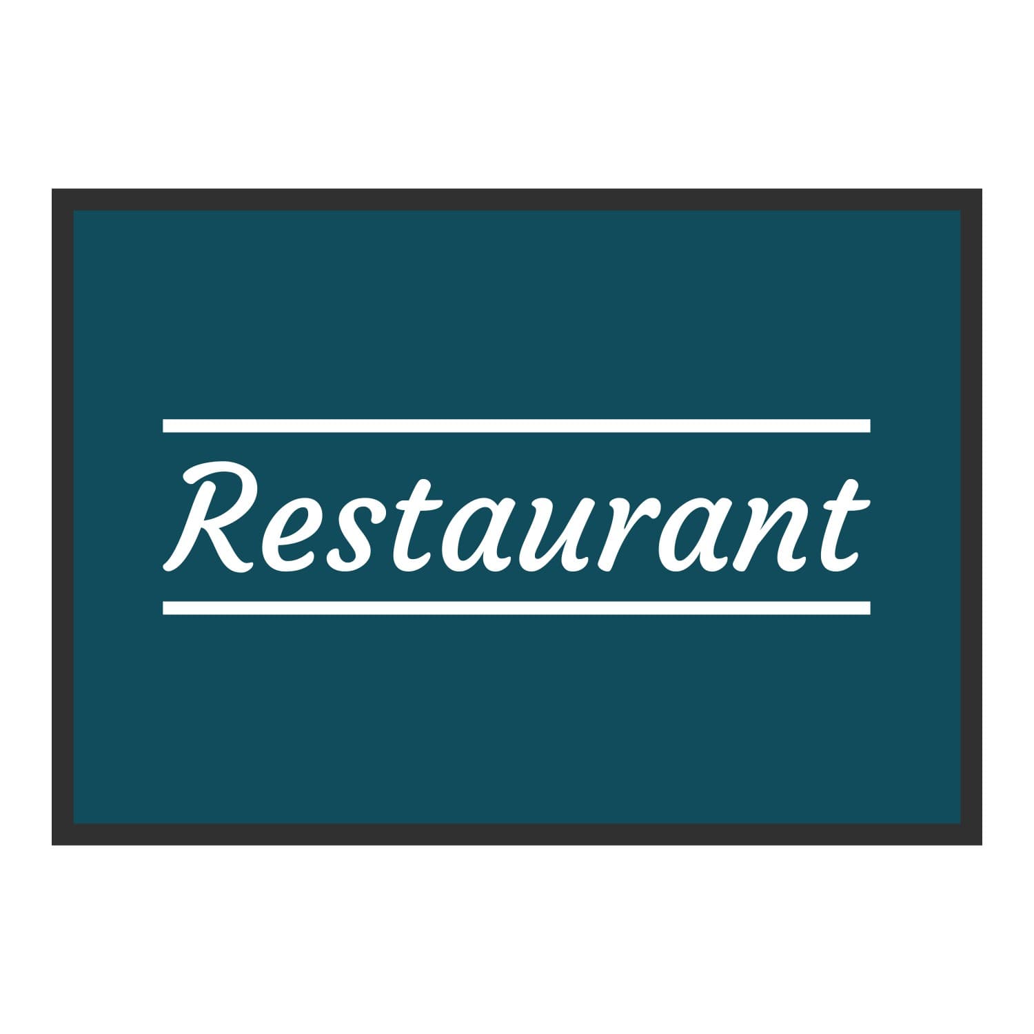 Vue du tapis Restaurant classique dans son format et ses couleurs de départ