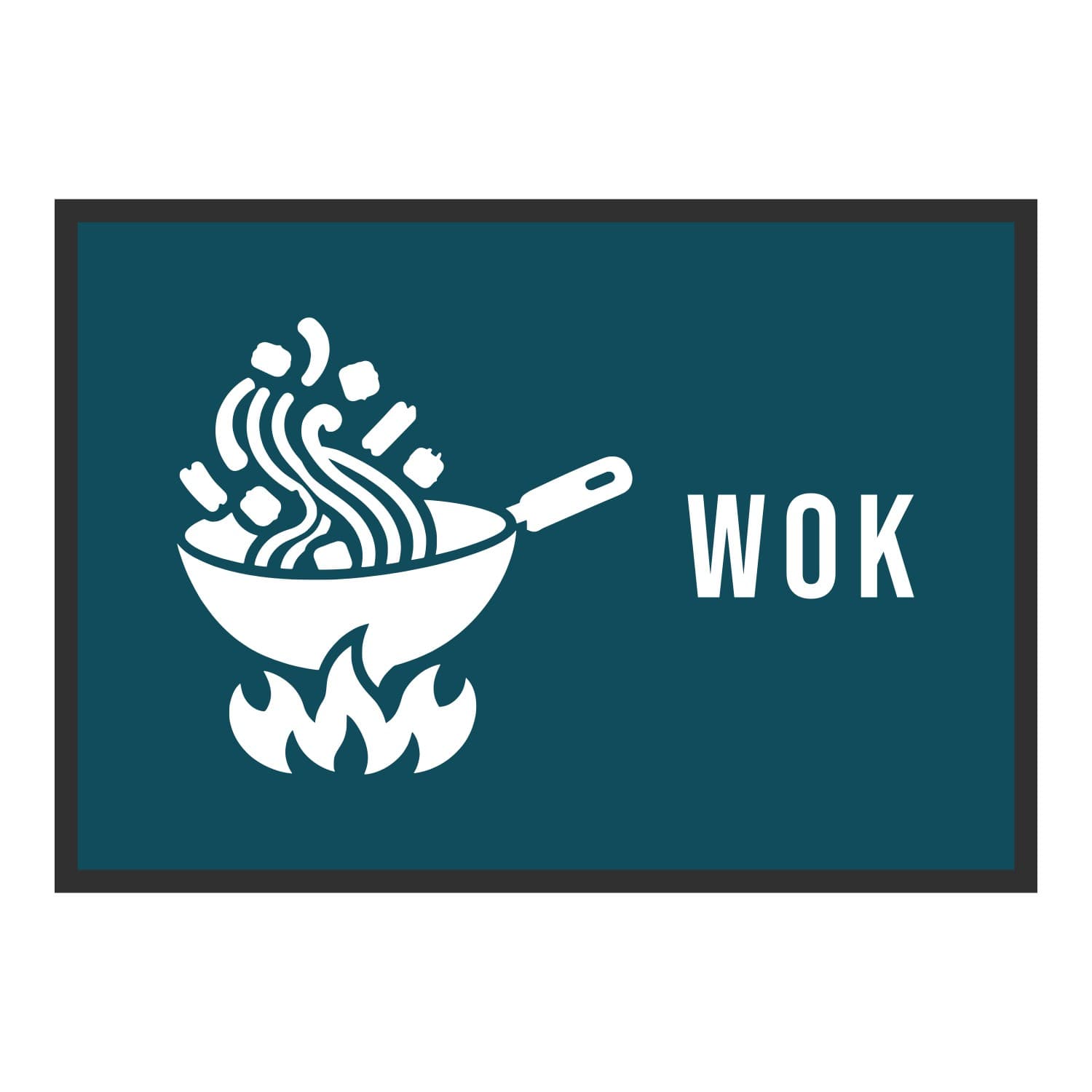 Vue du tapis Wok Wok dans son format et ses couleurs de départ