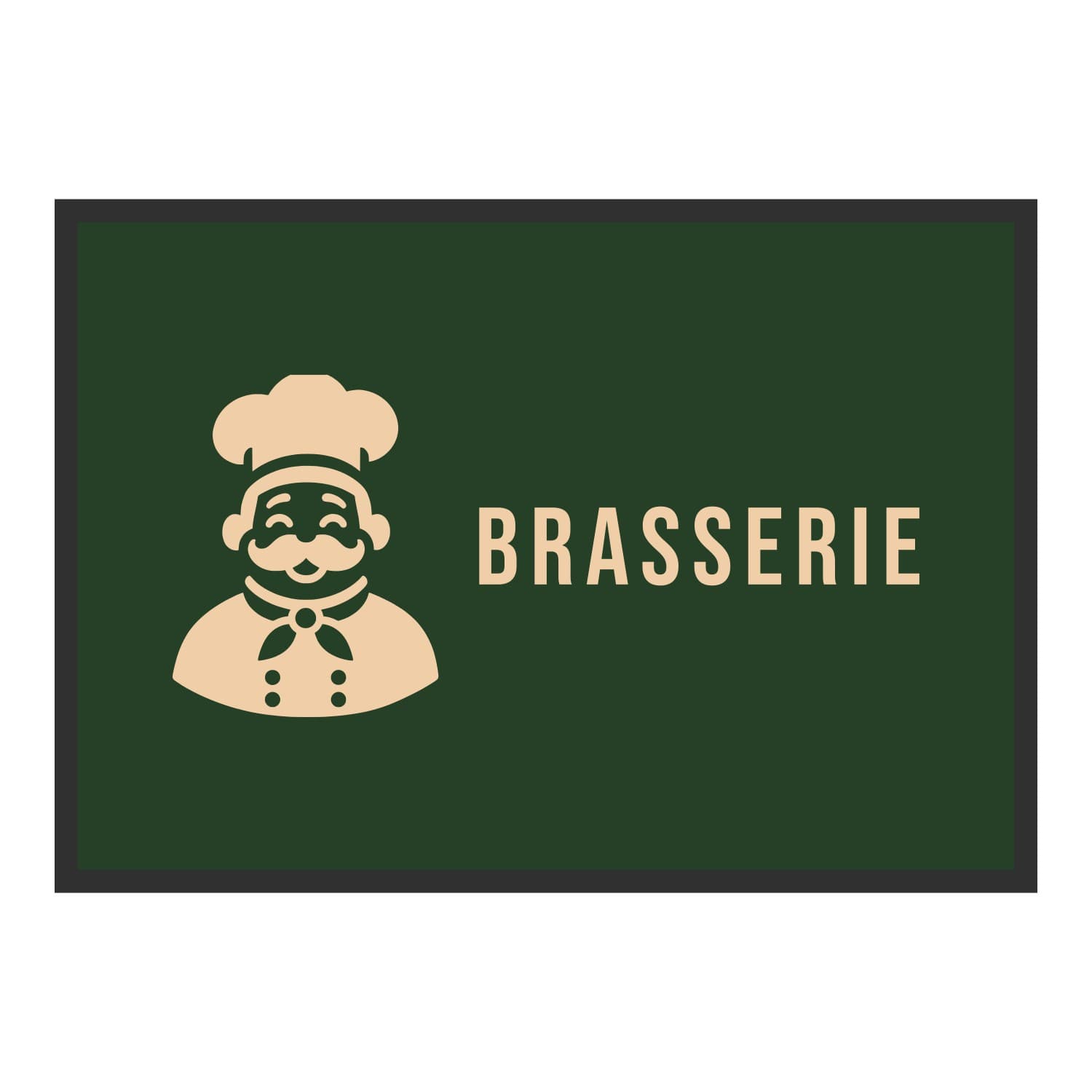 Vue du tapis Chef Brasserie dans son format et ses couleurs de départ