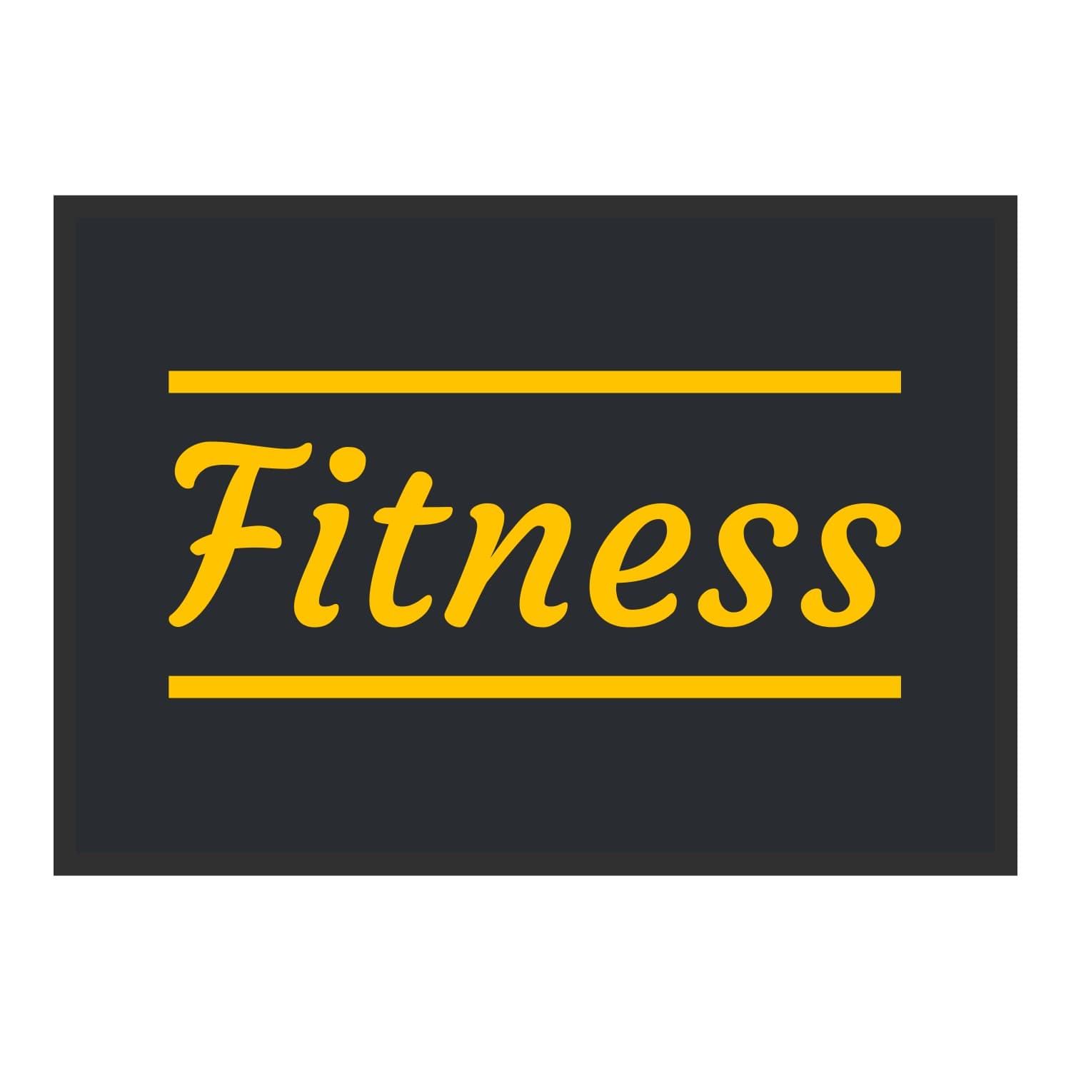 Vue du tapis Fitness classique dans son format et ses couleurs de départ