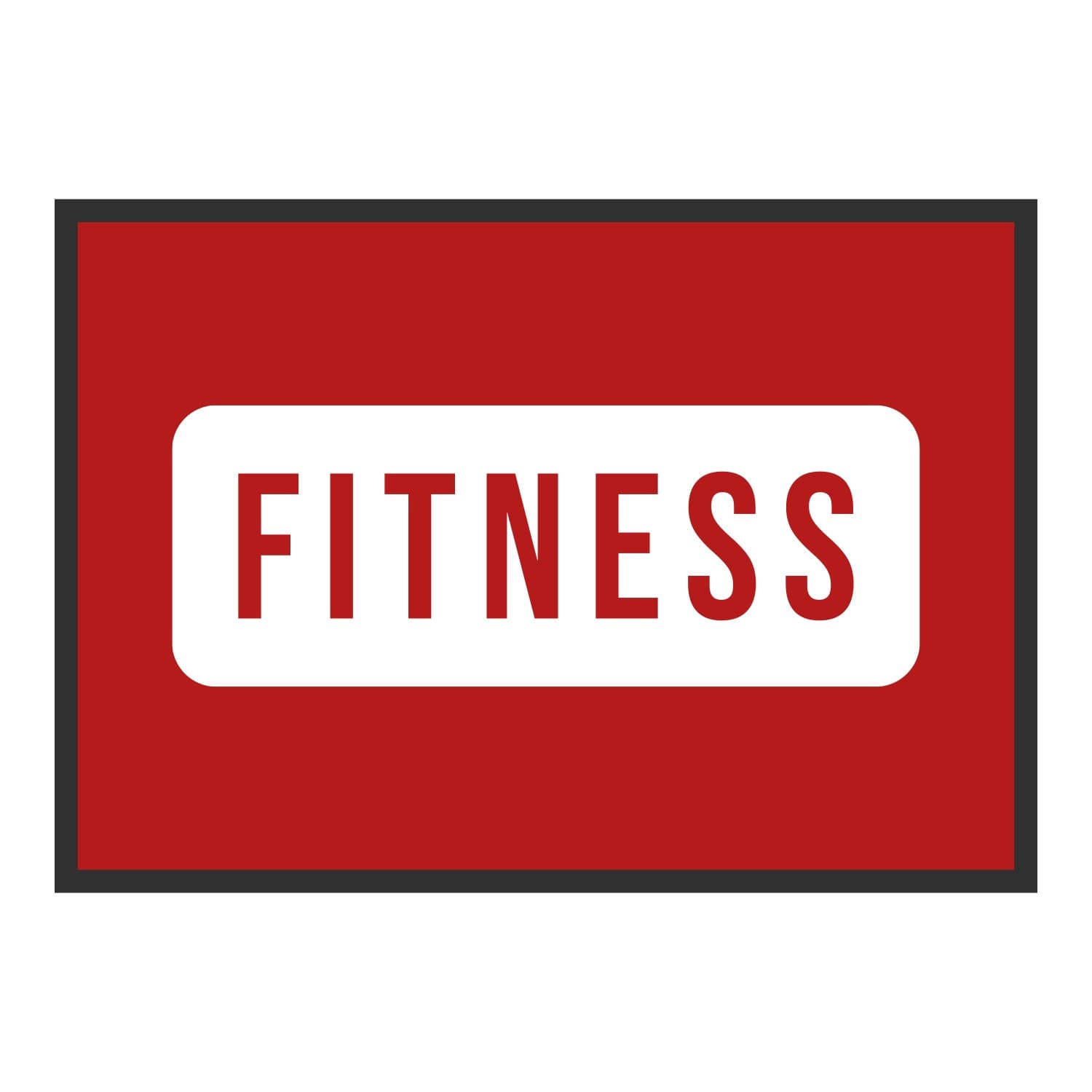 Vue du tapis Fitness panneau dans son format et ses couleurs de départ