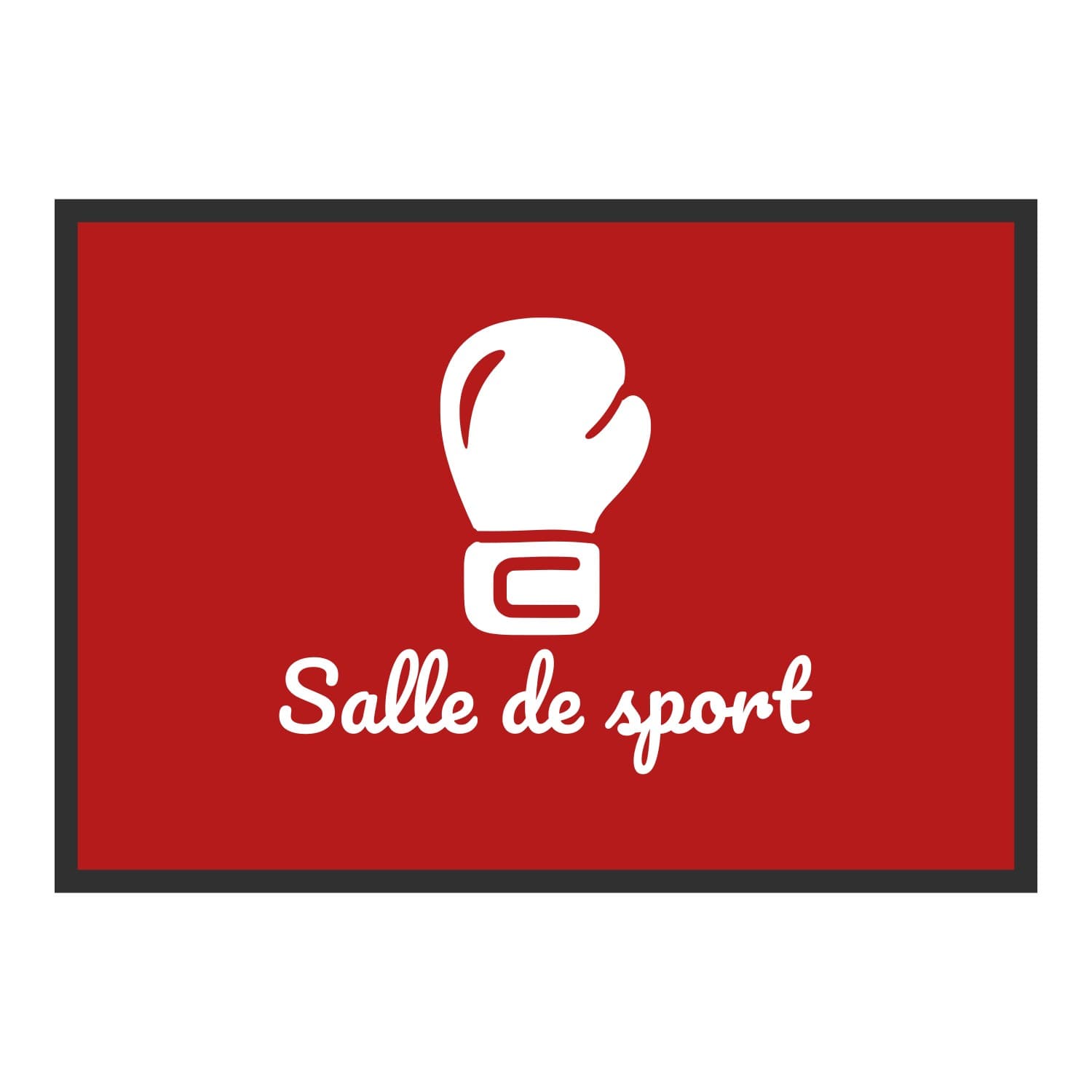 Vue du tapis Gant de boxe Salle de sport dans son format et ses couleurs de départ