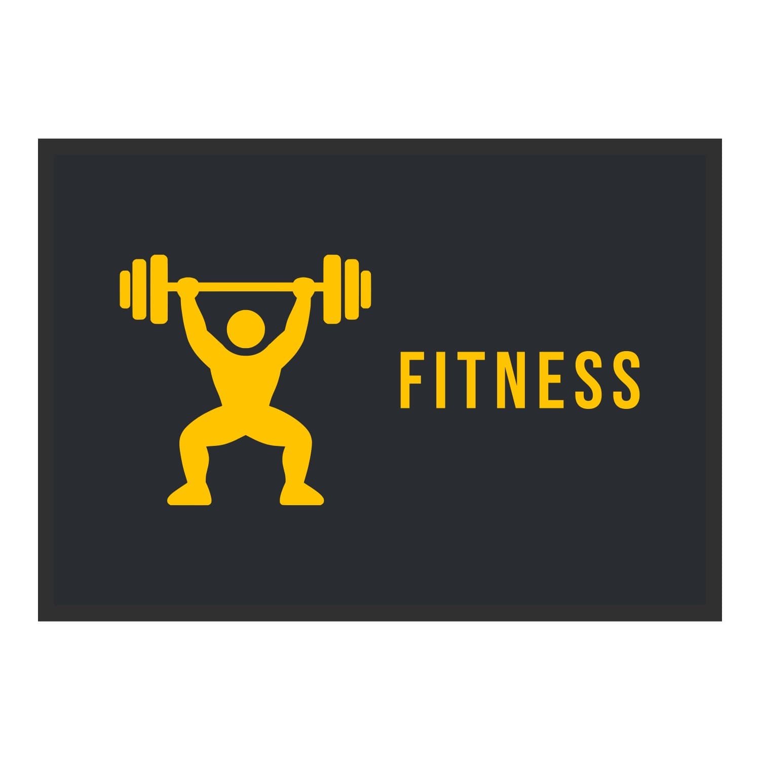 Vue du tapis Haltérophile Fitness dans son format et ses couleurs de départ