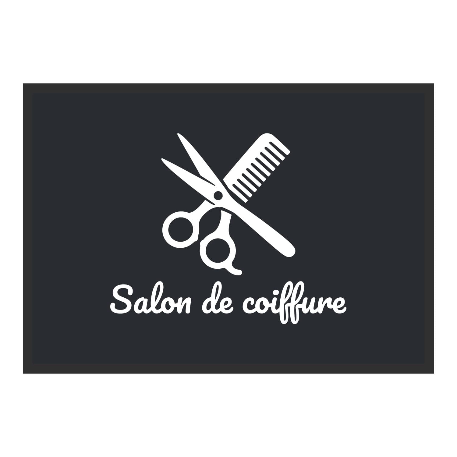 Vue du tapis Salon de coiffure dans son format et ses couleurs de départ