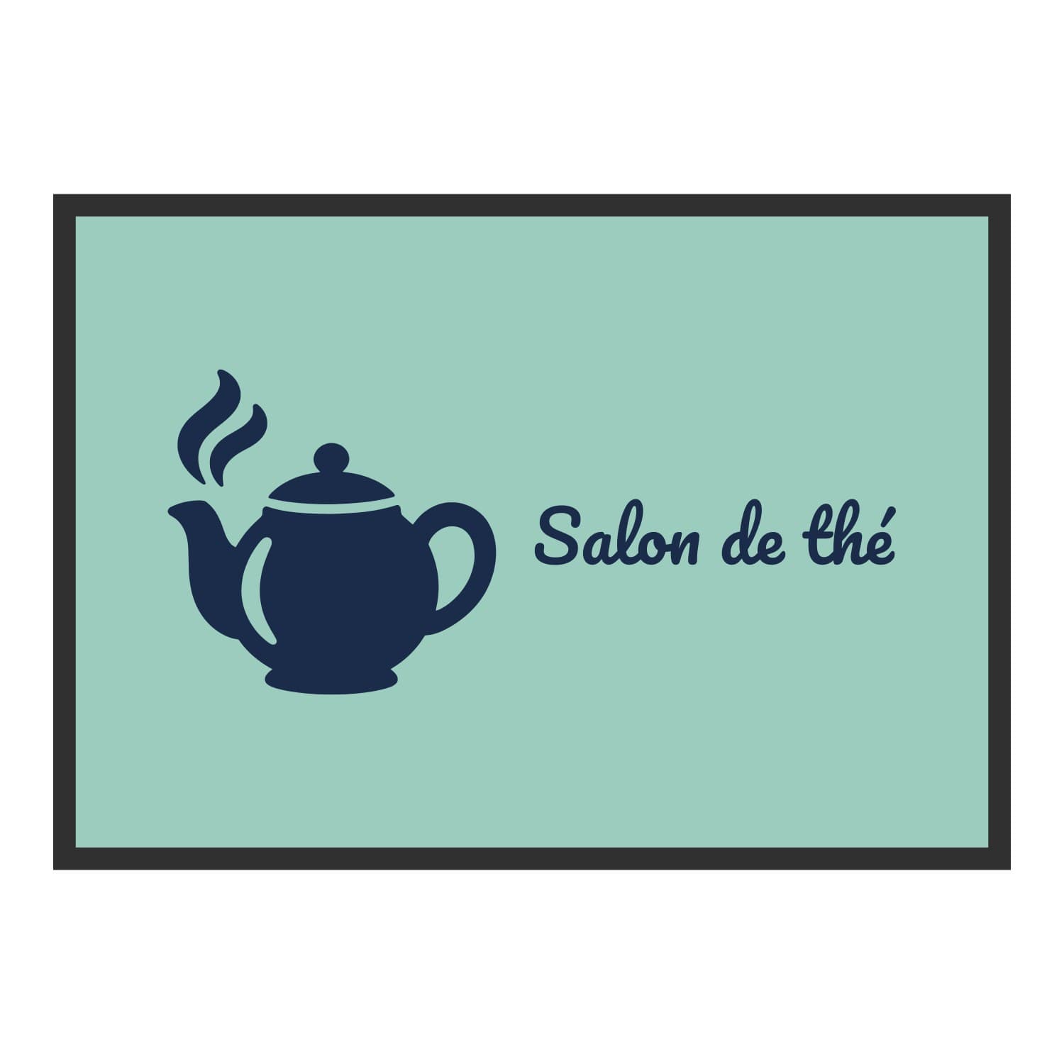 Vue du tapis Salon de thé dans son format et ses couleurs de départ