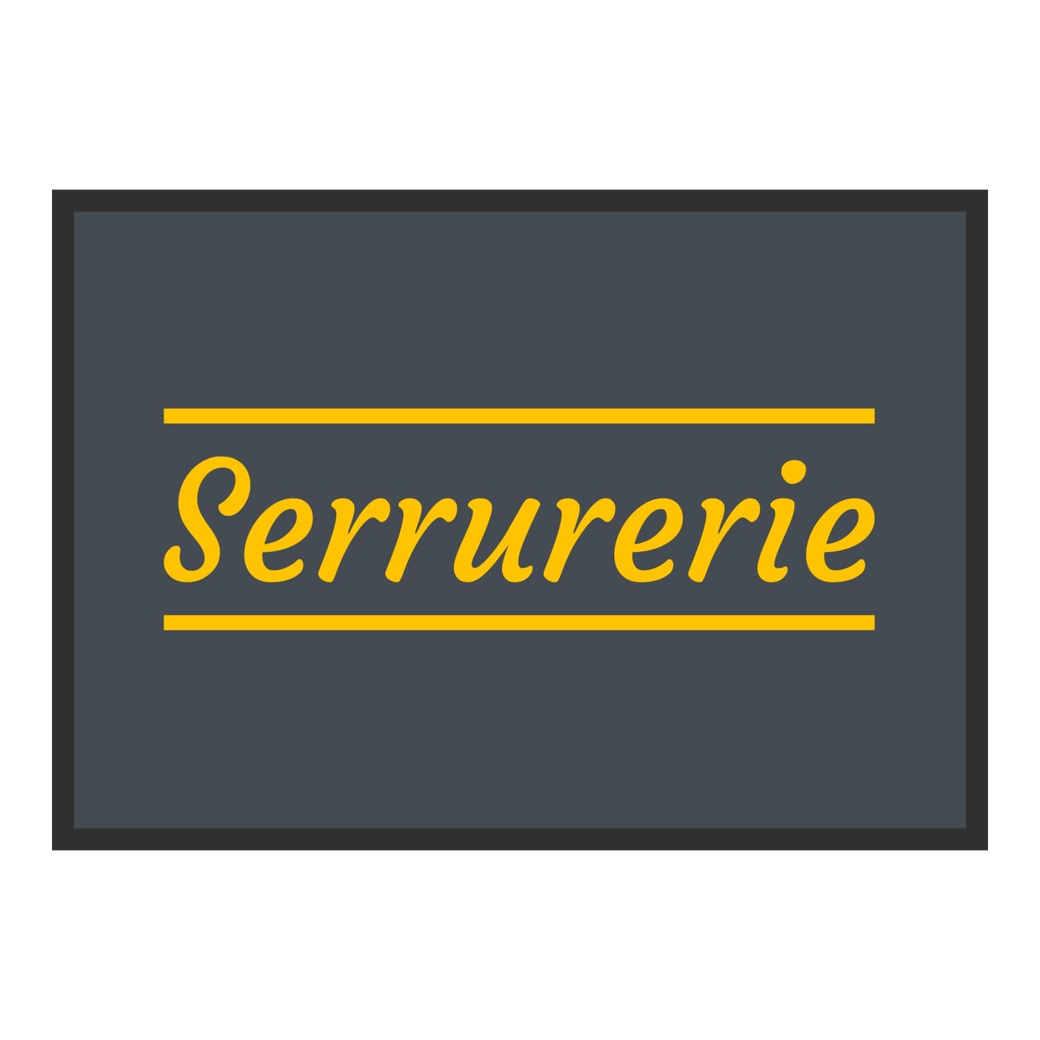 Vue du tapis Serrurerie classique dans son format et ses couleurs de départ