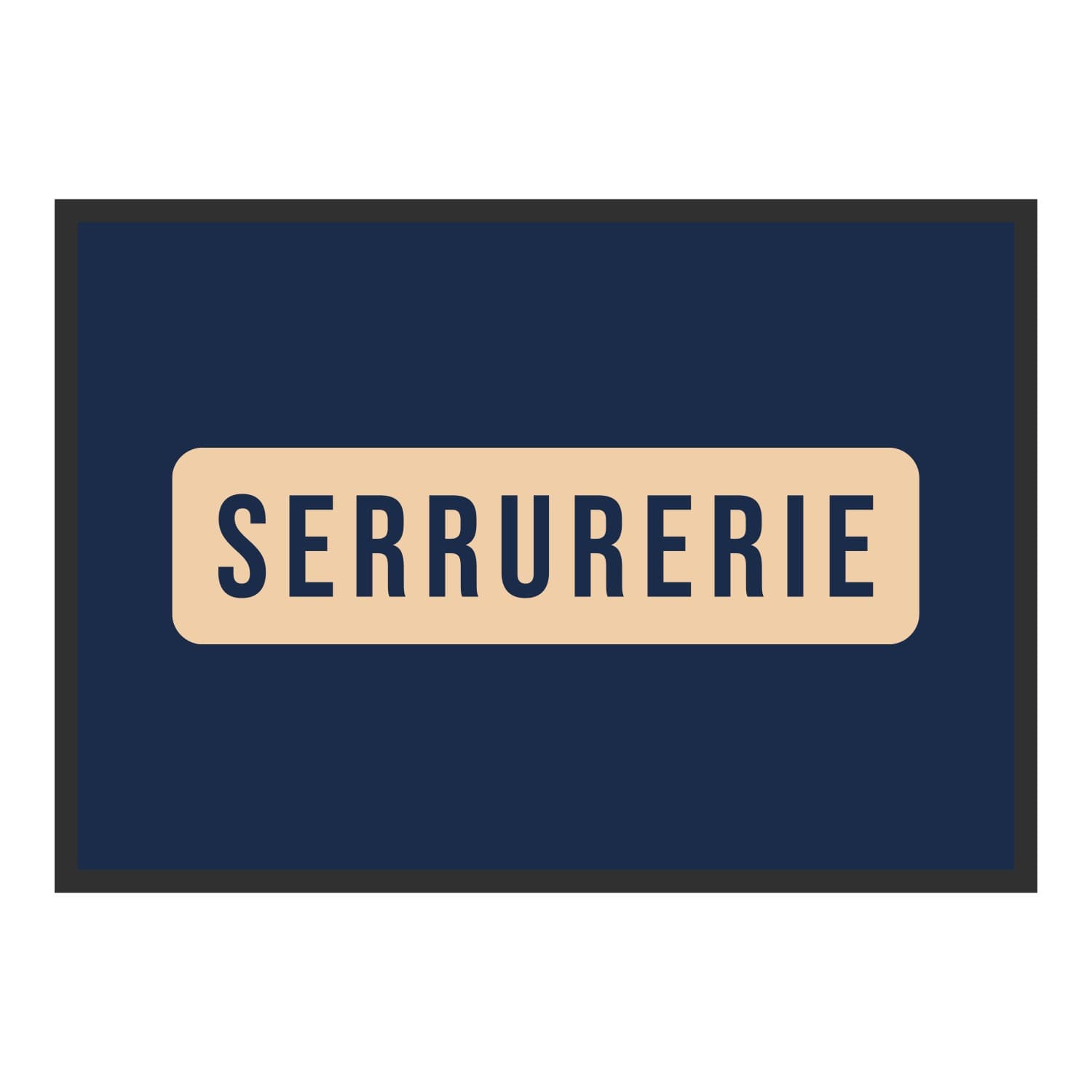 Vue du tapis Serrurerie panneau dans son format et ses couleurs de départ