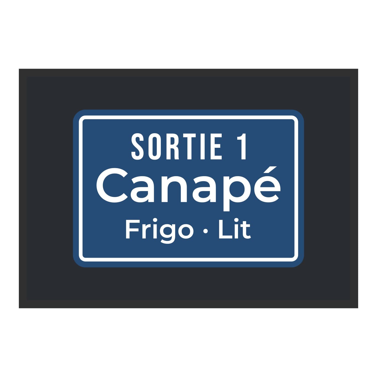 Vue du tapis Sortie 1 : Canapé dans son format et ses couleurs de départ