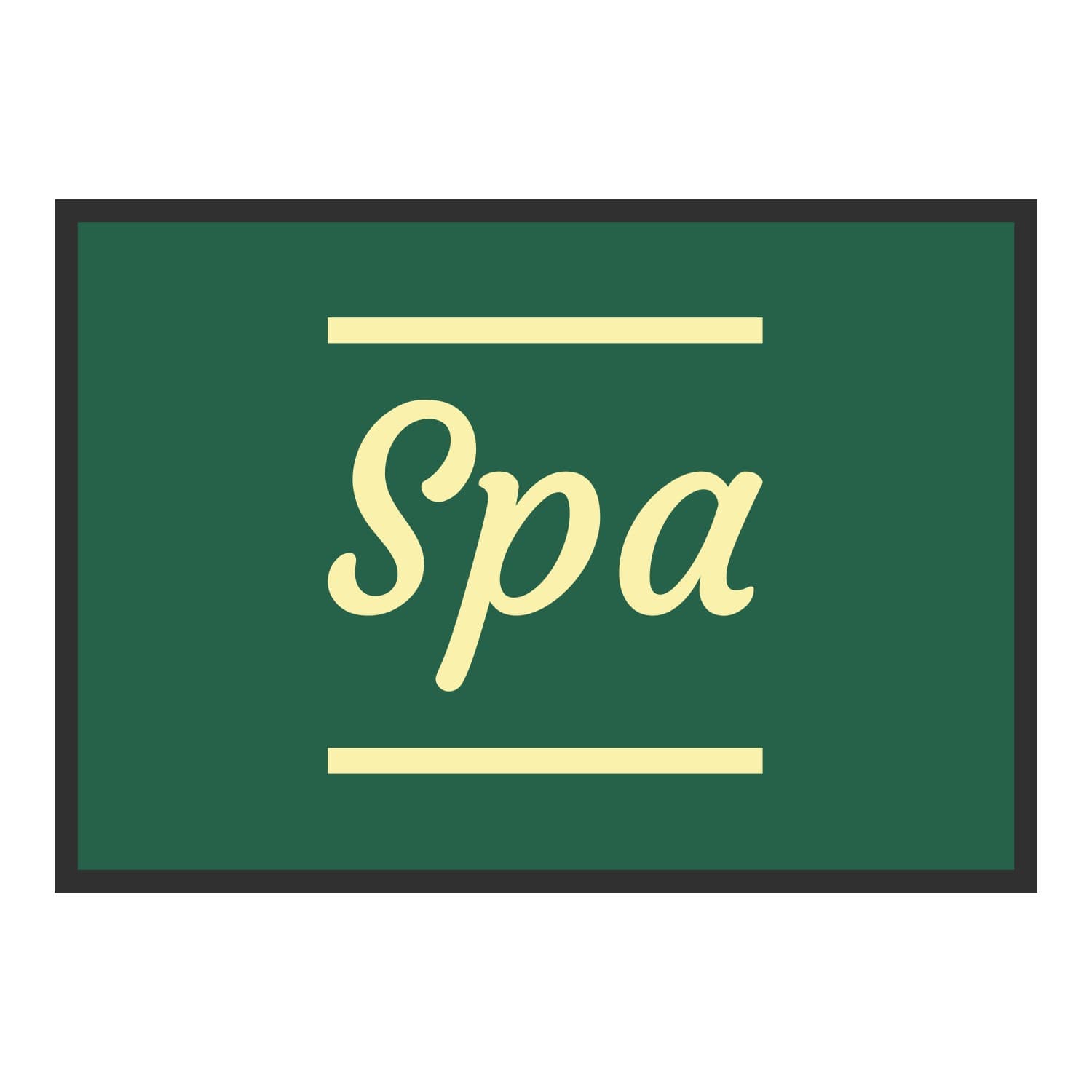 Vue du tapis Spa classique dans son format et ses couleurs de départ