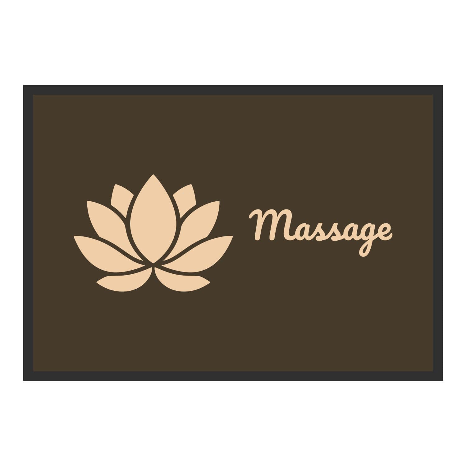 Vue du tapis Lotus Massage dans son format et ses couleurs de départ
