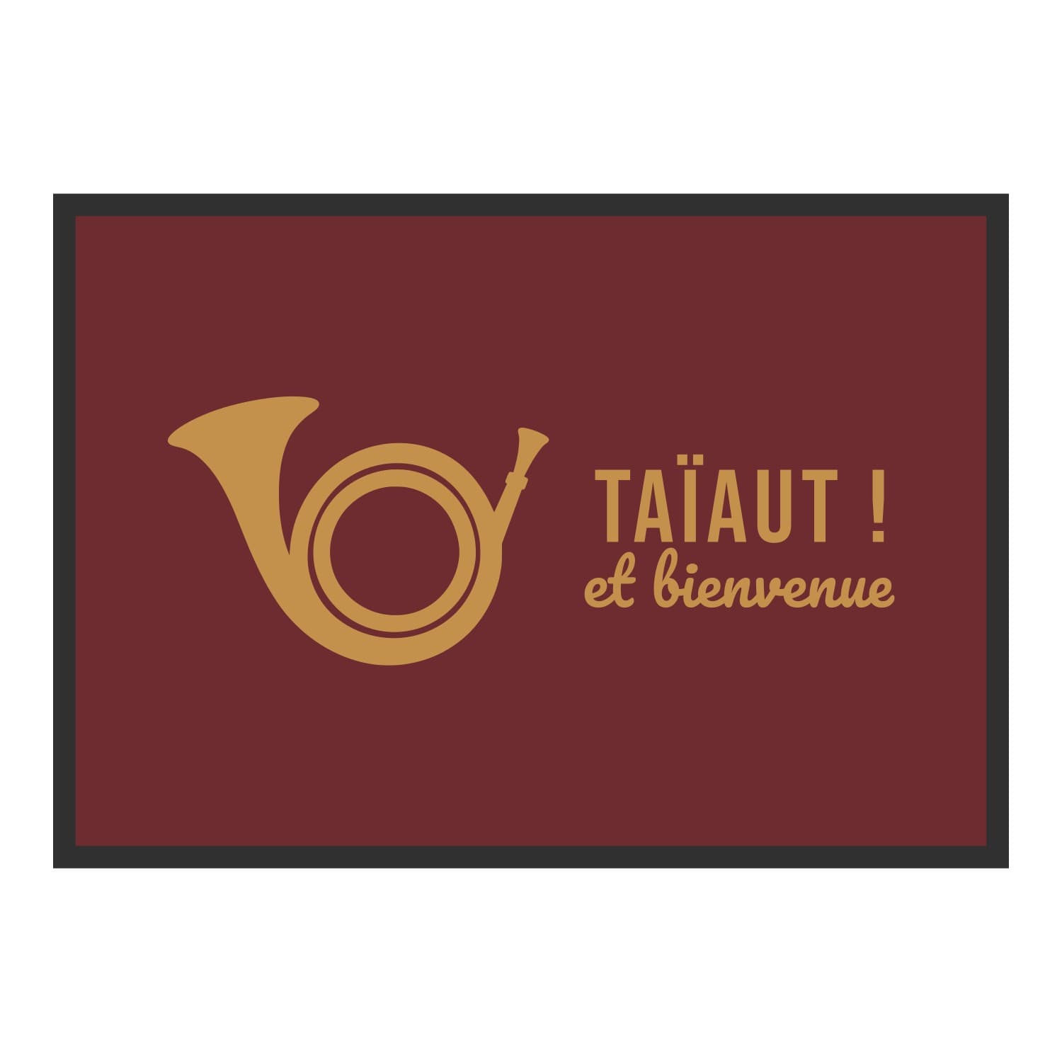 Vue du tapis Taïaut ! dans son format et ses couleurs de départ