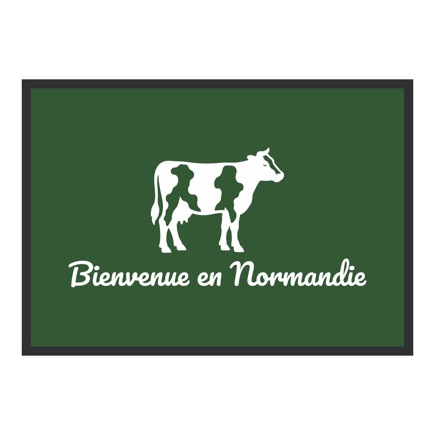 Vue du tapis Vache normande dans son format et ses couleurs de départ