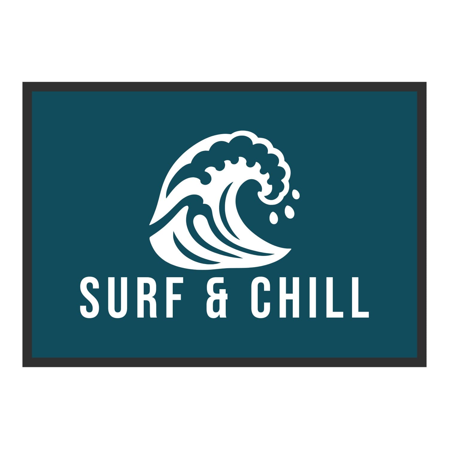 Vue du tapis Surf & chill dans son format et ses couleurs de départ