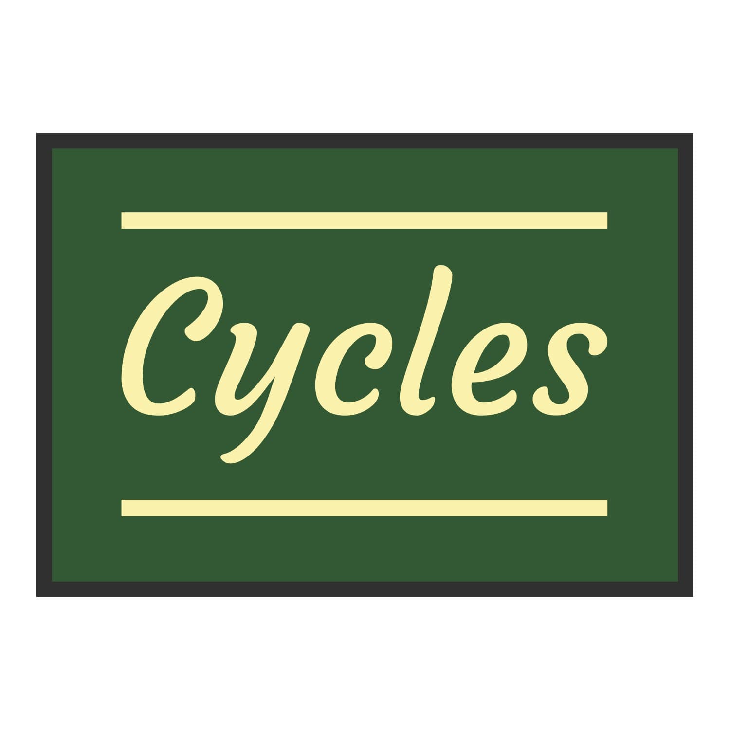Vue du tapis Cycles classique dans son format et ses couleurs de départ